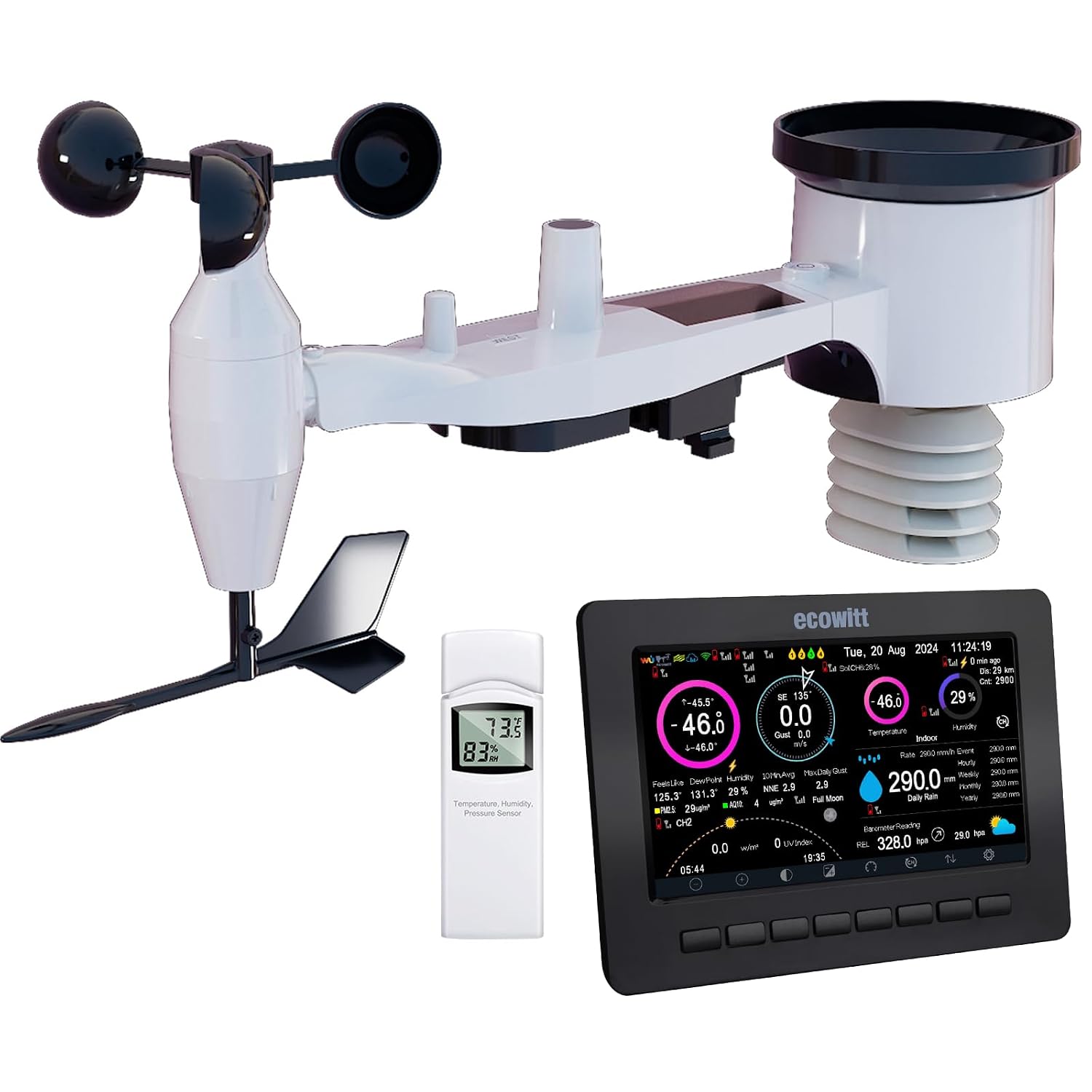 Detalle de Ecowitt HP2551 Weather Station
