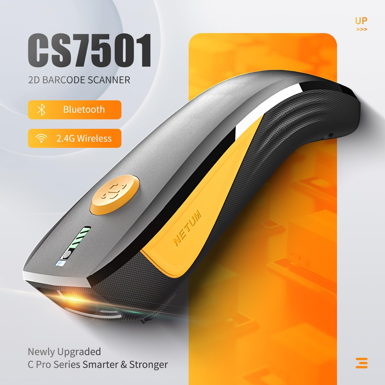 Thumbnail 2 de NETUM CS7501 Lettore di Codici QR: Scanner Bluetooth Portatile 1D/2D per Inventario