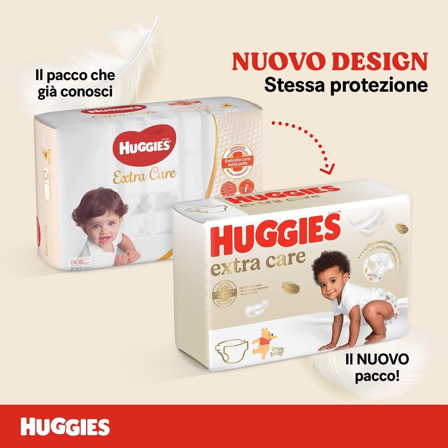 Detalle de Huggies Extra Care Pannolini Taglia 5 (12-17 kg) Design Disney – Pacco Scorta da 56 Pz
