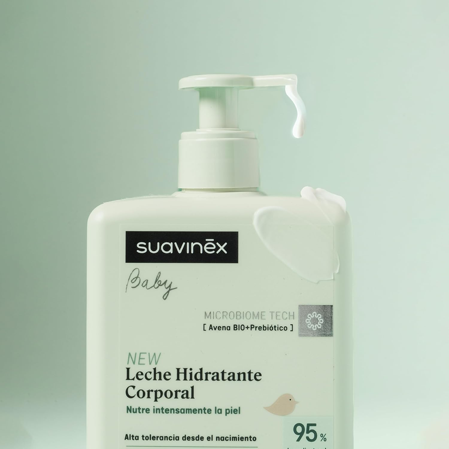 Detalle de Crema Hidratante Corporal Suavinex para Bebés y Recién Nacidos, 500 ml