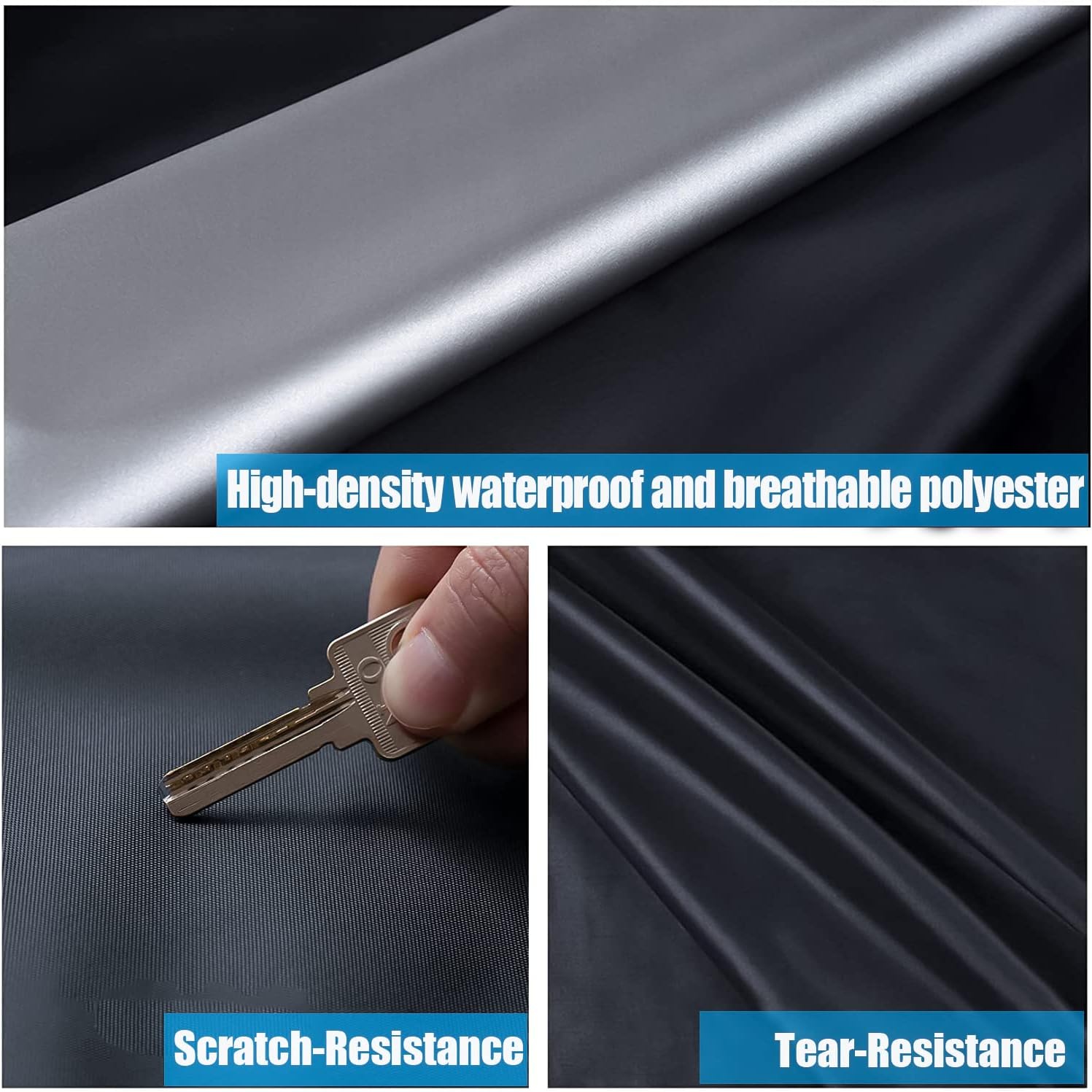 Thumbnail 3 de 58 Inch Waterproof Grill Cover for BBQs: Rip-Proof, UV-Resistant Protection