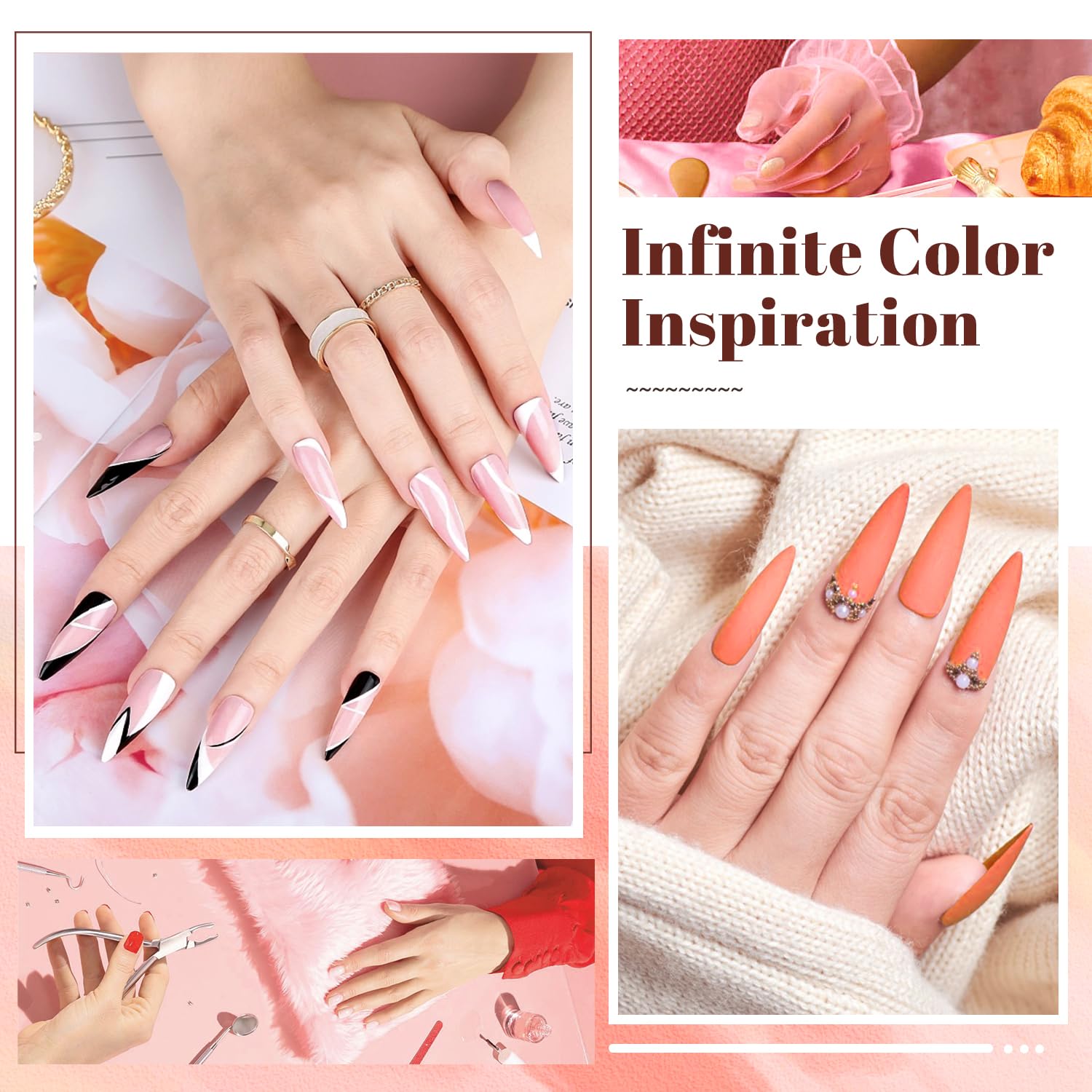 Thumbnail 5 de JODSONE 23-Piece Gel Nail Polish Set with Base, Glossy Top Coat, and Matte Top Coat