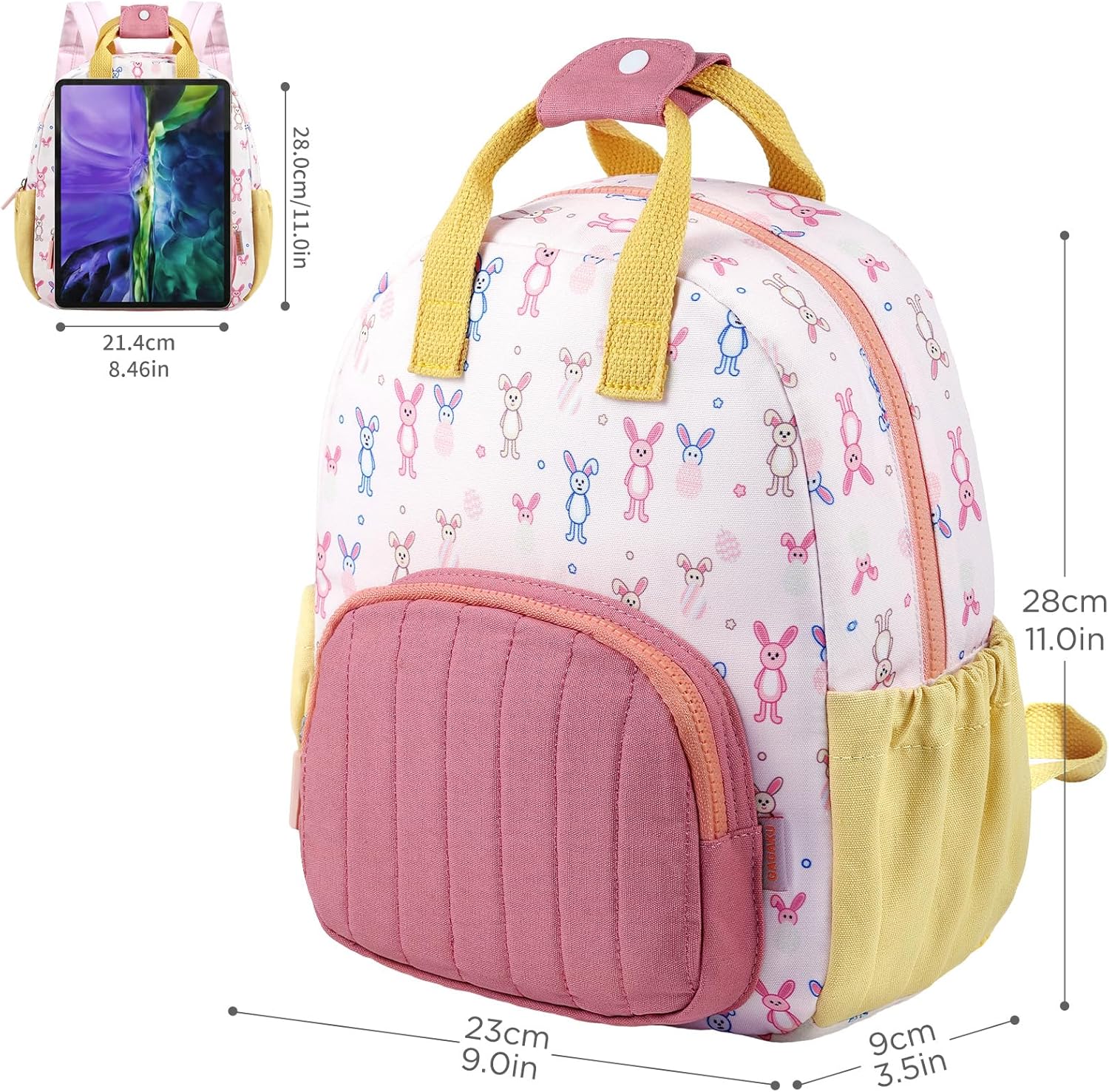 Thumbnail 1 de GAGAKU Toddler Backpack for Girls – Rabbit Print Mini Nursery Backpack