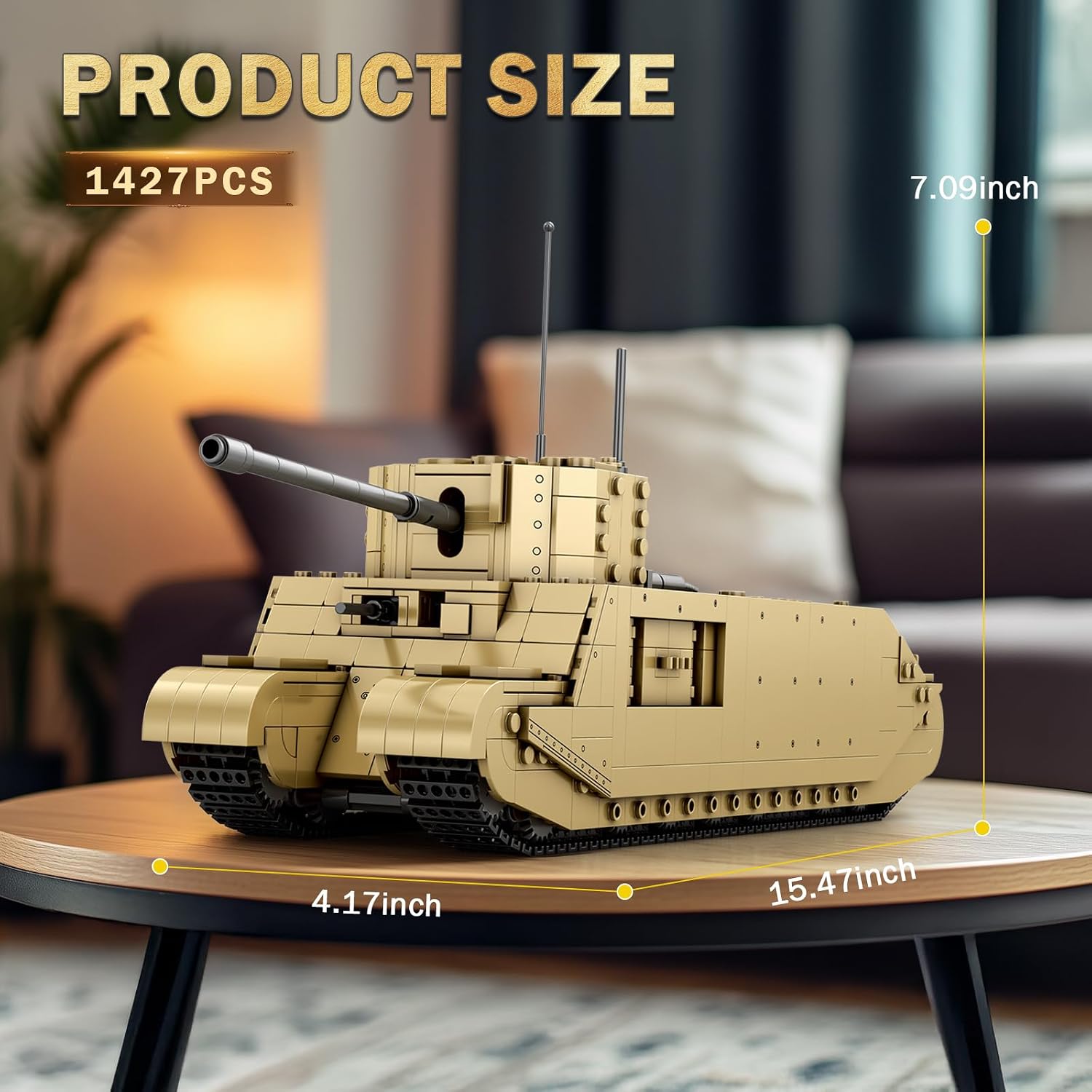 Detalle de Reobrix Set di Costruzione Carro Armato TOG2 77032 (1427 pezzi) World of Tanks