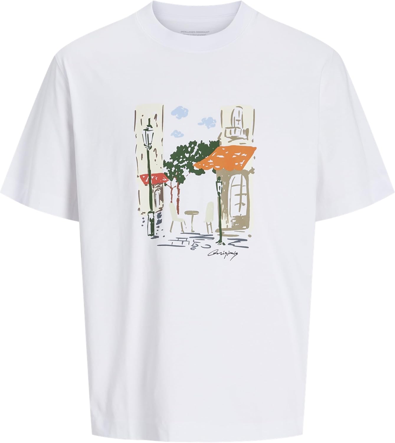 Detalle de JACK & JONES Jormanchester Sketch Tee SS Crew Neck Homme