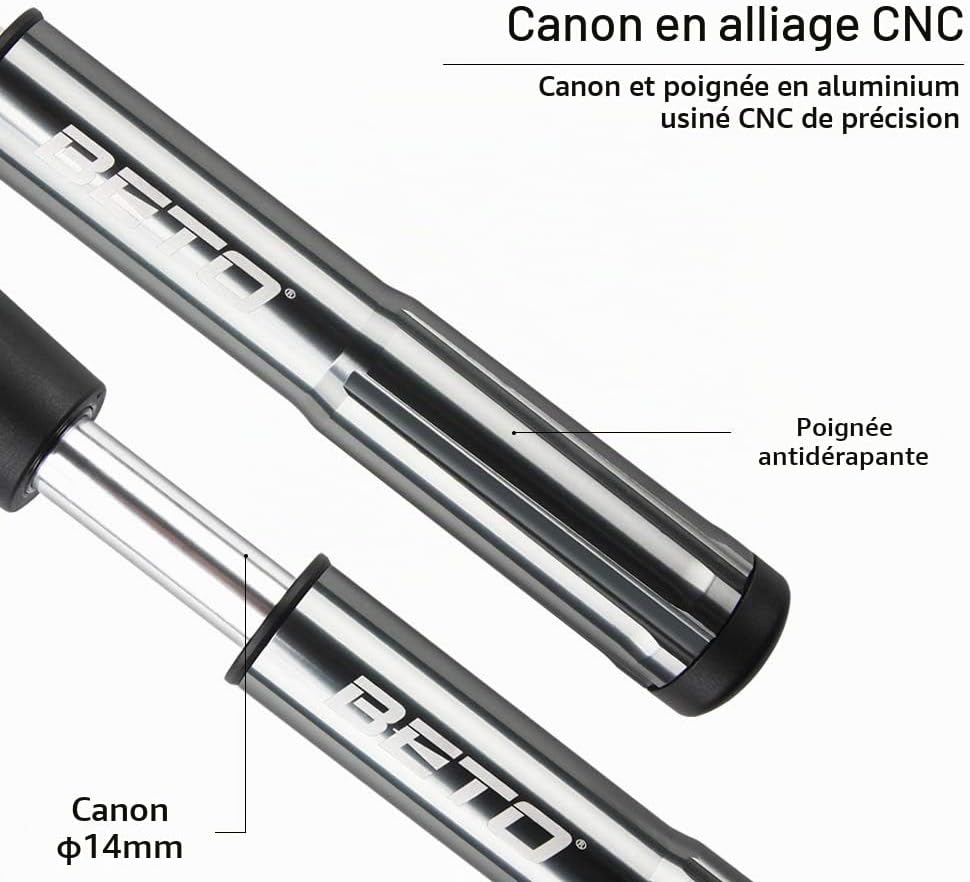 Thumbnail 6 de Beto MTB-schokpomp 300 psi met dubbele functie en manometer