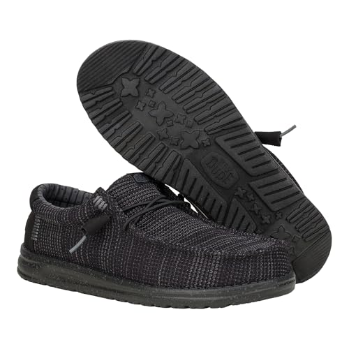Thumbnail 10 de HEYDUDE Wally Stretch Sox - Mocassino Slip-On Uomo, Black/Black, 44