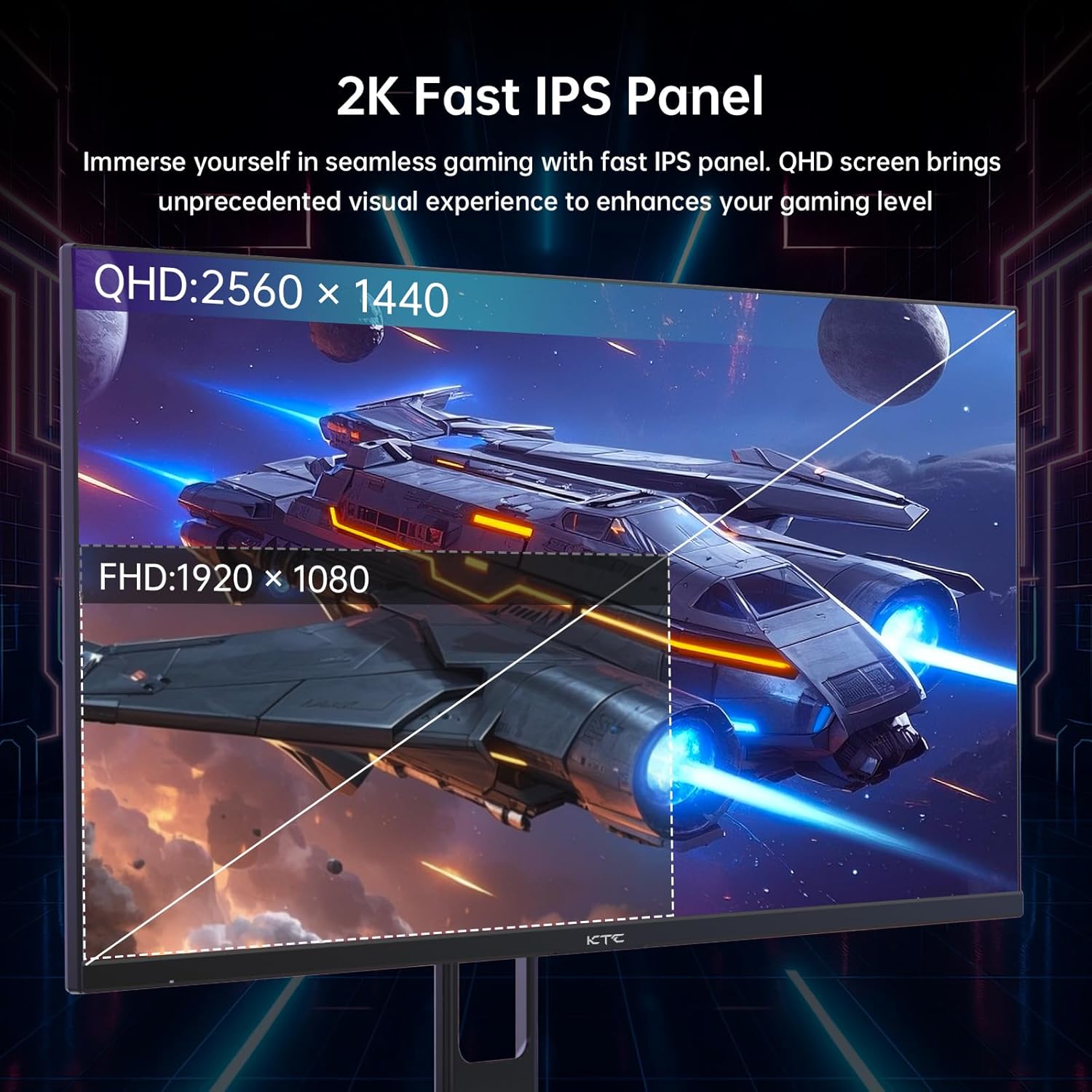 Thumbnail 2 de KTC 27-Inch QHD Gaming Monitor H27T22C-3