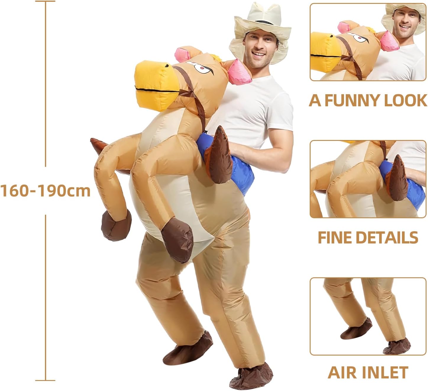 Thumbnail 6 de Inflatable Horse Costume 150-190cm for Adults