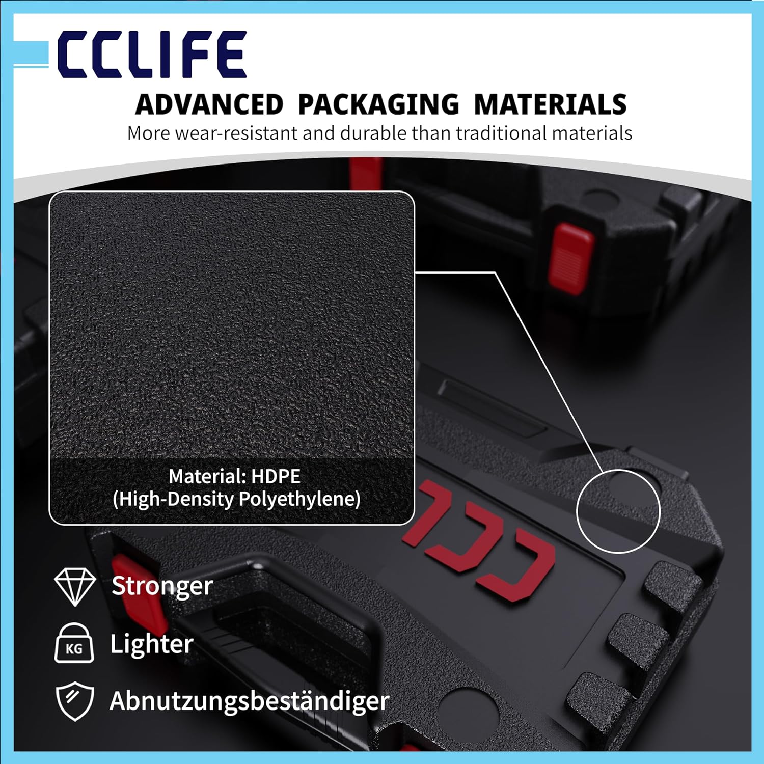 Detalle de CCLIFE Stoßdämpfer Werkzeug-Set 19-tlg 1/2 Zoll – Langnuss & Spezialprofile für MacPherson