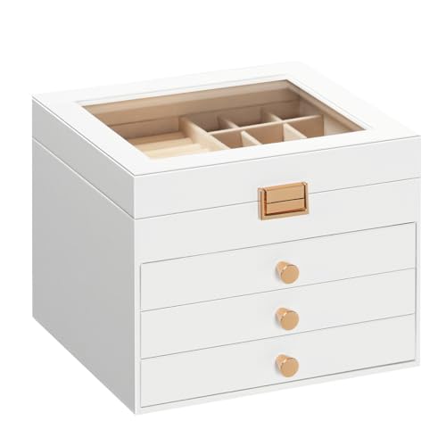 Detalle de HOOBRO EWT27JB04 Caja Joyero 23x20x17,9 cm