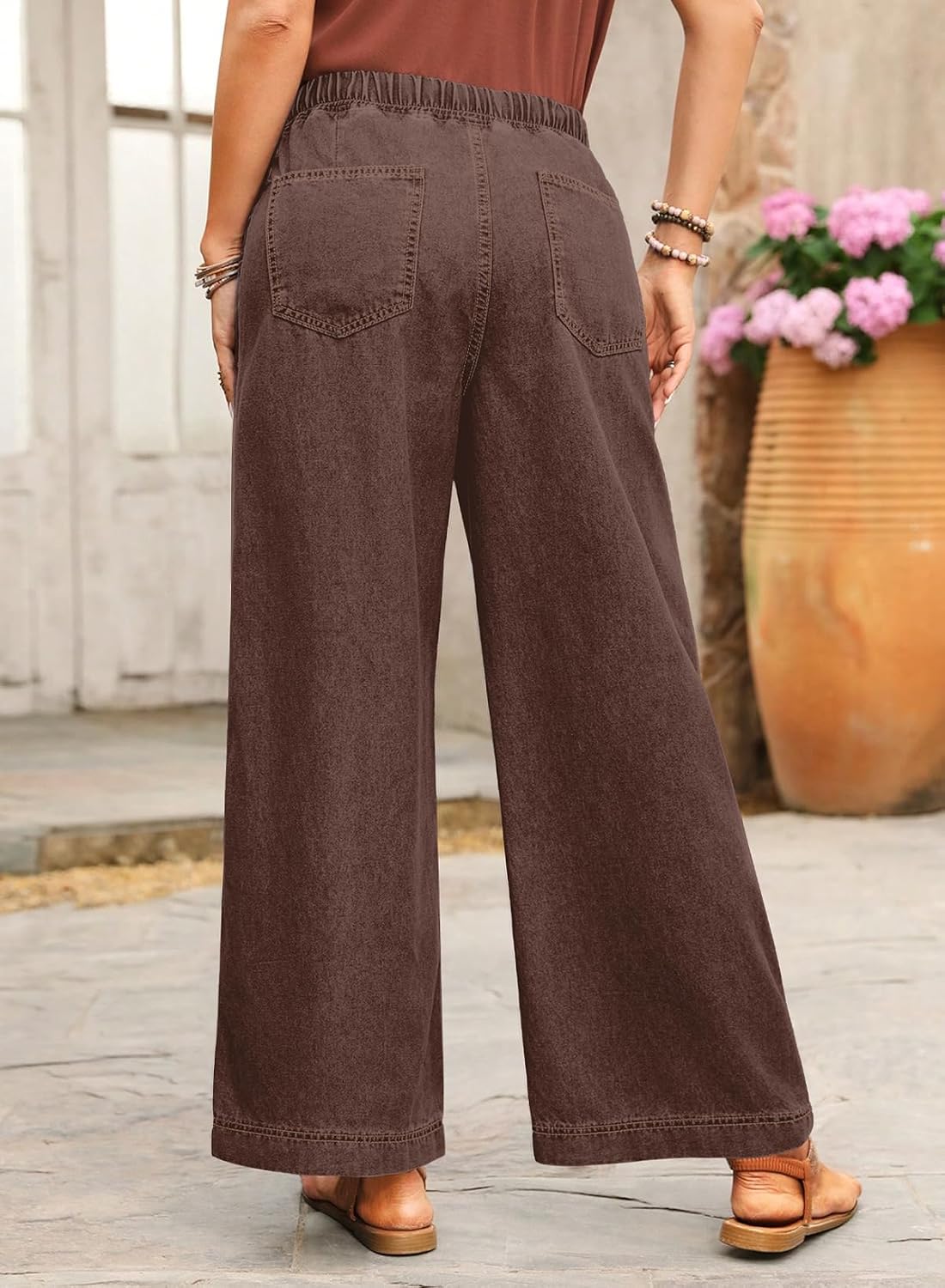 Thumbnail 3 de SHEWIN Women's Jeans with Drawstring Waist