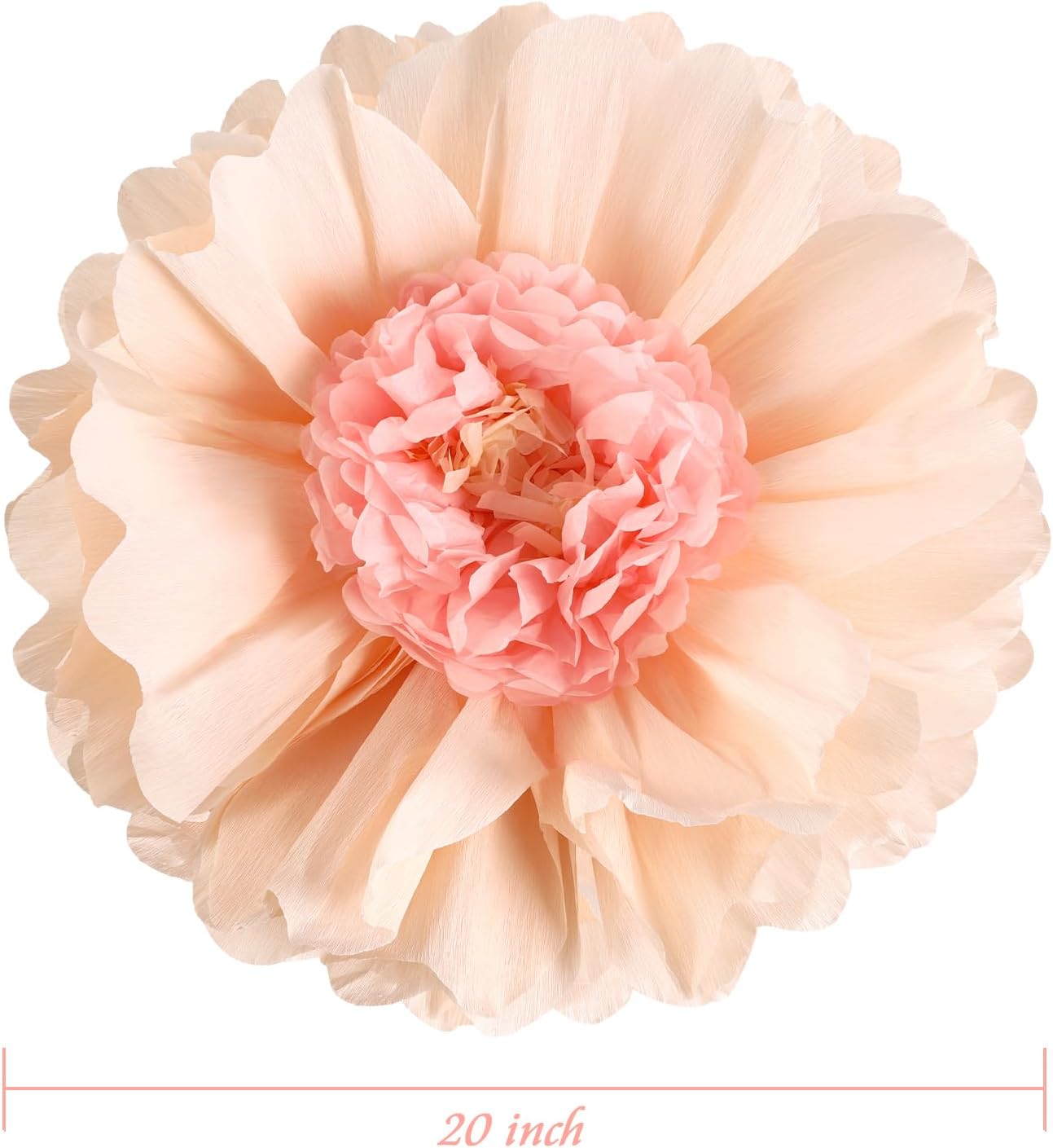 Thumbnail 5 de EASY JOY 4pcs 20" Sage Green Giant Paper Flowers