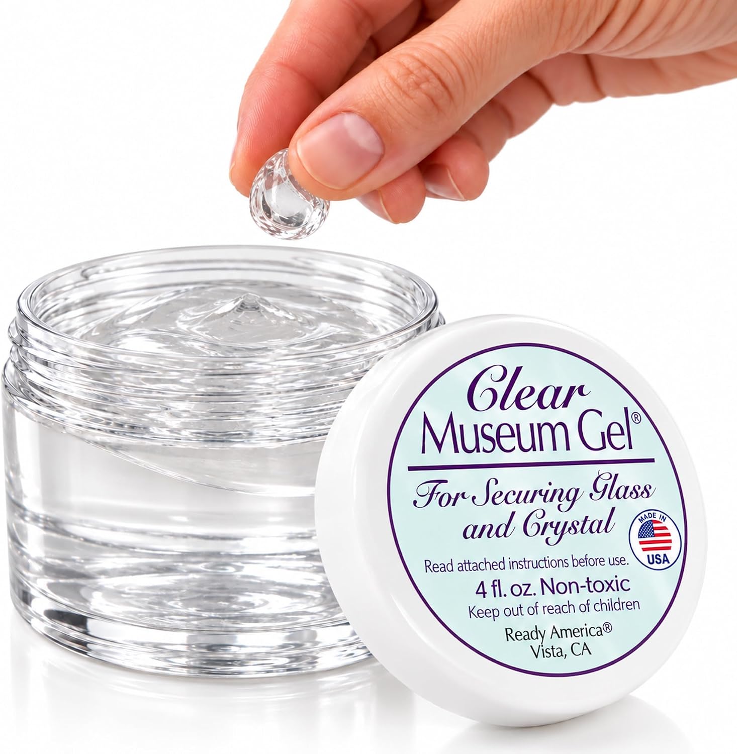 Detalle de Quakehold! 33111 Clear Museum Gel, 4 oz Removable Display Adhesive