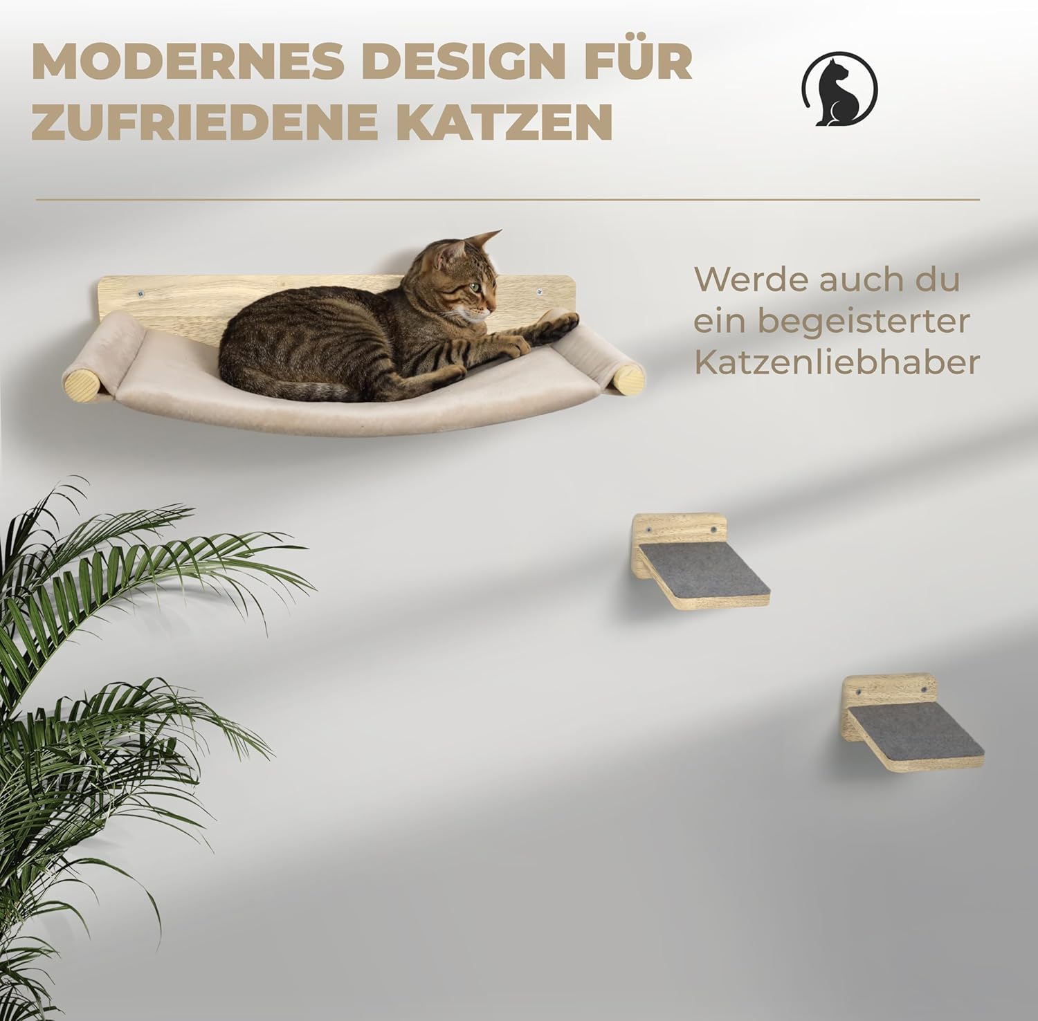 Thumbnail 6 de WOOWOOD Kletterwand Katzen 35 kg HĂ€ngematte đŸ