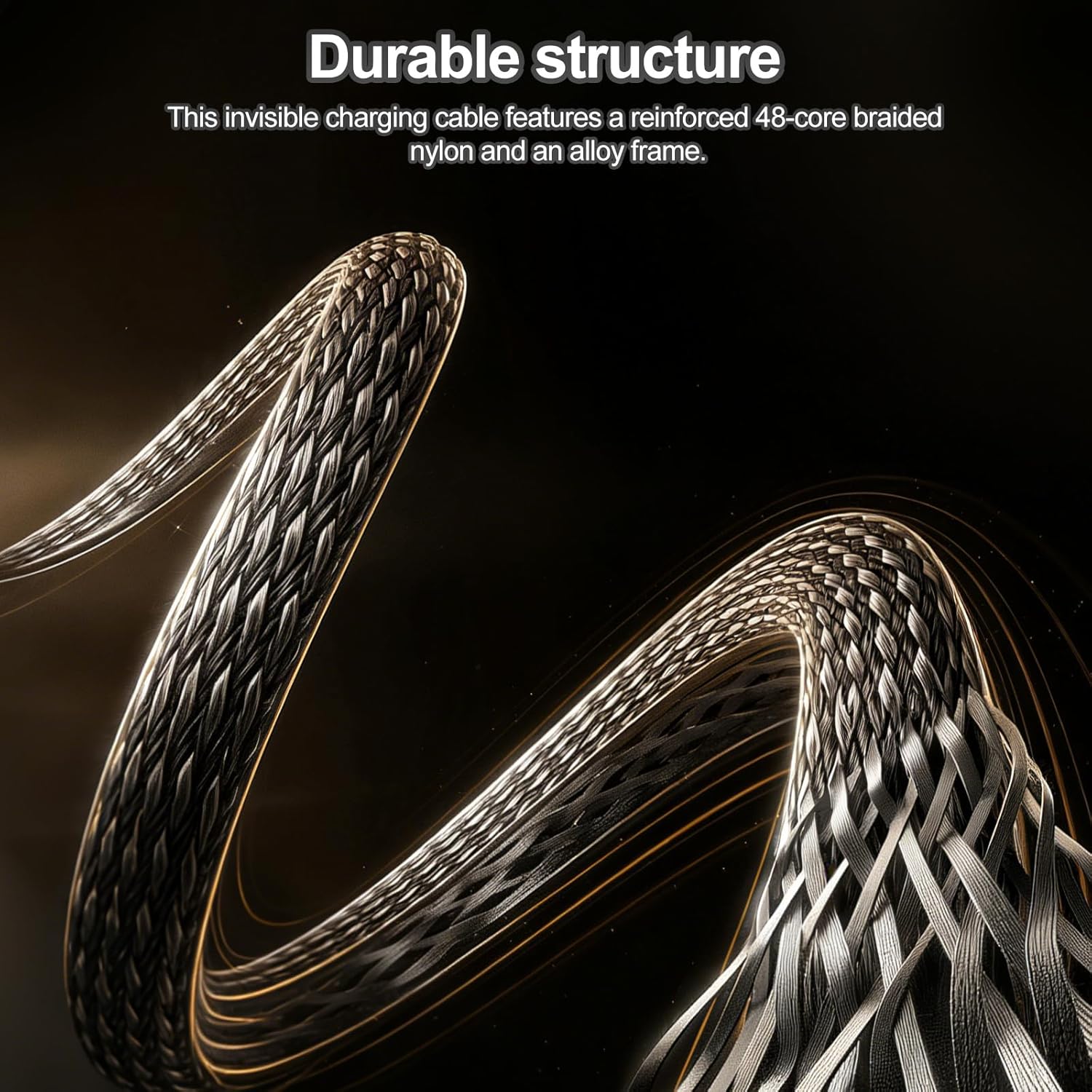Thumbnail 4 de Noaya 2-in-1 Invisible Stand Charging Cable (240W) USB-C to USB-C with foldable stand – 1.5m braided cable