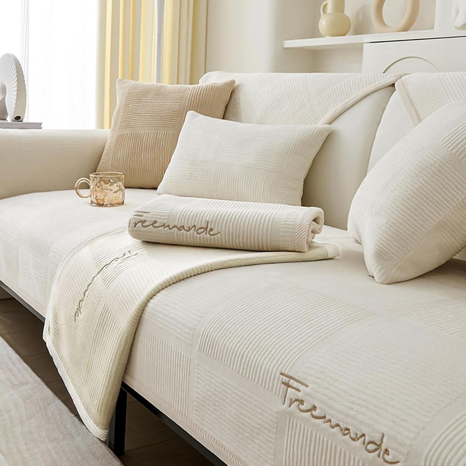 kogxscej Couch Überzug für Sofa-Überwurf