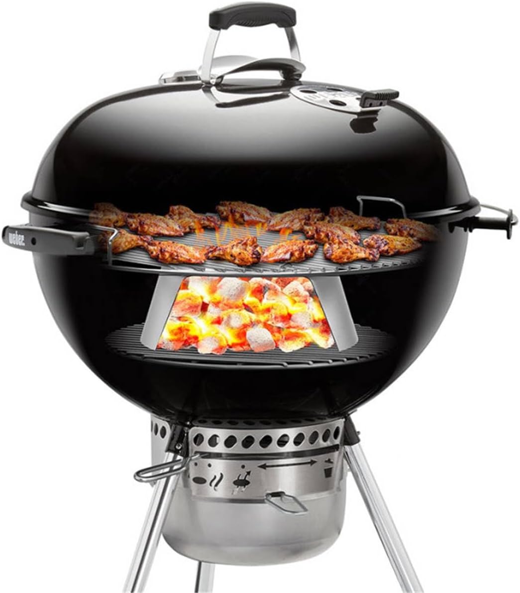 Detalle de Weber 7666 Charcoal Temperature Regulator for Ø 57cm+ Grills, Stainless Steel