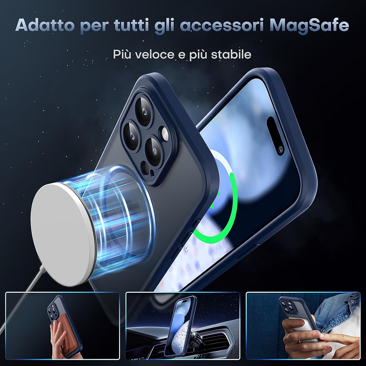 Thumbnail 2 de TOCOL Cover Magnetica iPhone 15 Pro 6,1