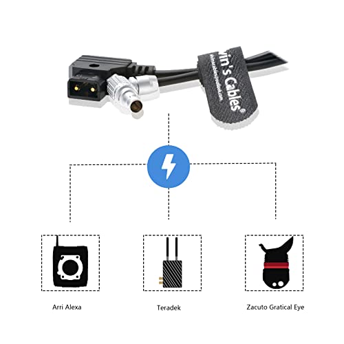 Detalle 2 de Alvin's Cables 2 Pin Male Right Angle to D-Tap Power Cable for Teradek Bond – 45cm