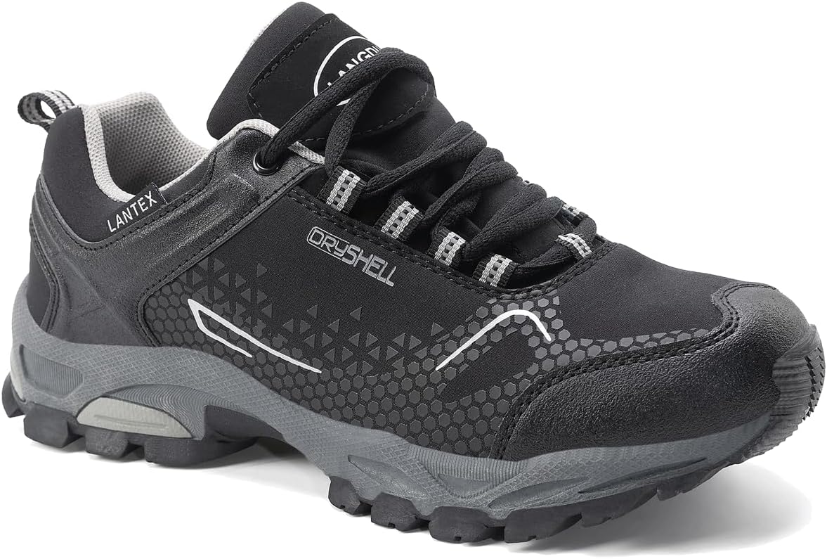 Detalle de LANGDU Scarpe da Trekking Uomo e Donna: Comfort, Impermeabili e Traspiranti per Escursionismo