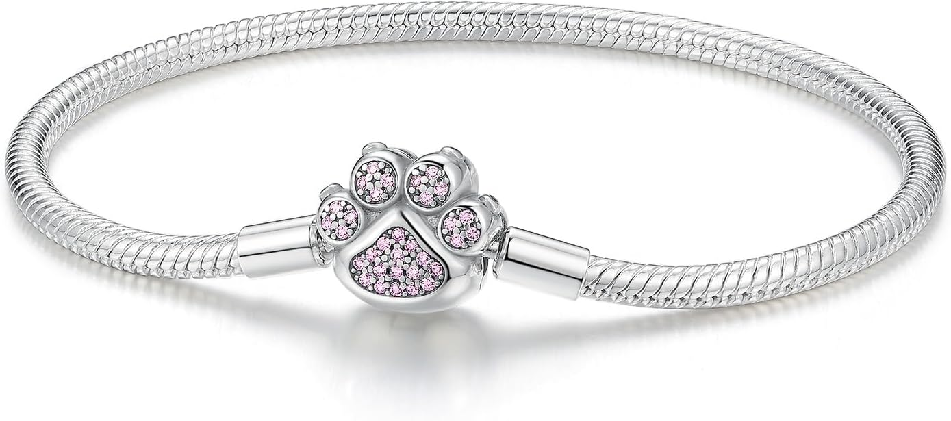 Thumbnail 5 de LNQOBU Damen-Armband aus 925 Silber mit Schlangen-/Schmetterlings-Charms und funkelndem Herz-Verschluss