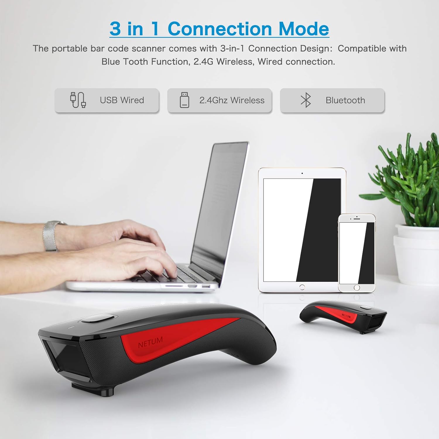 Thumbnail 2 de Netum C990: escáner Bluetooth 2D compacto
