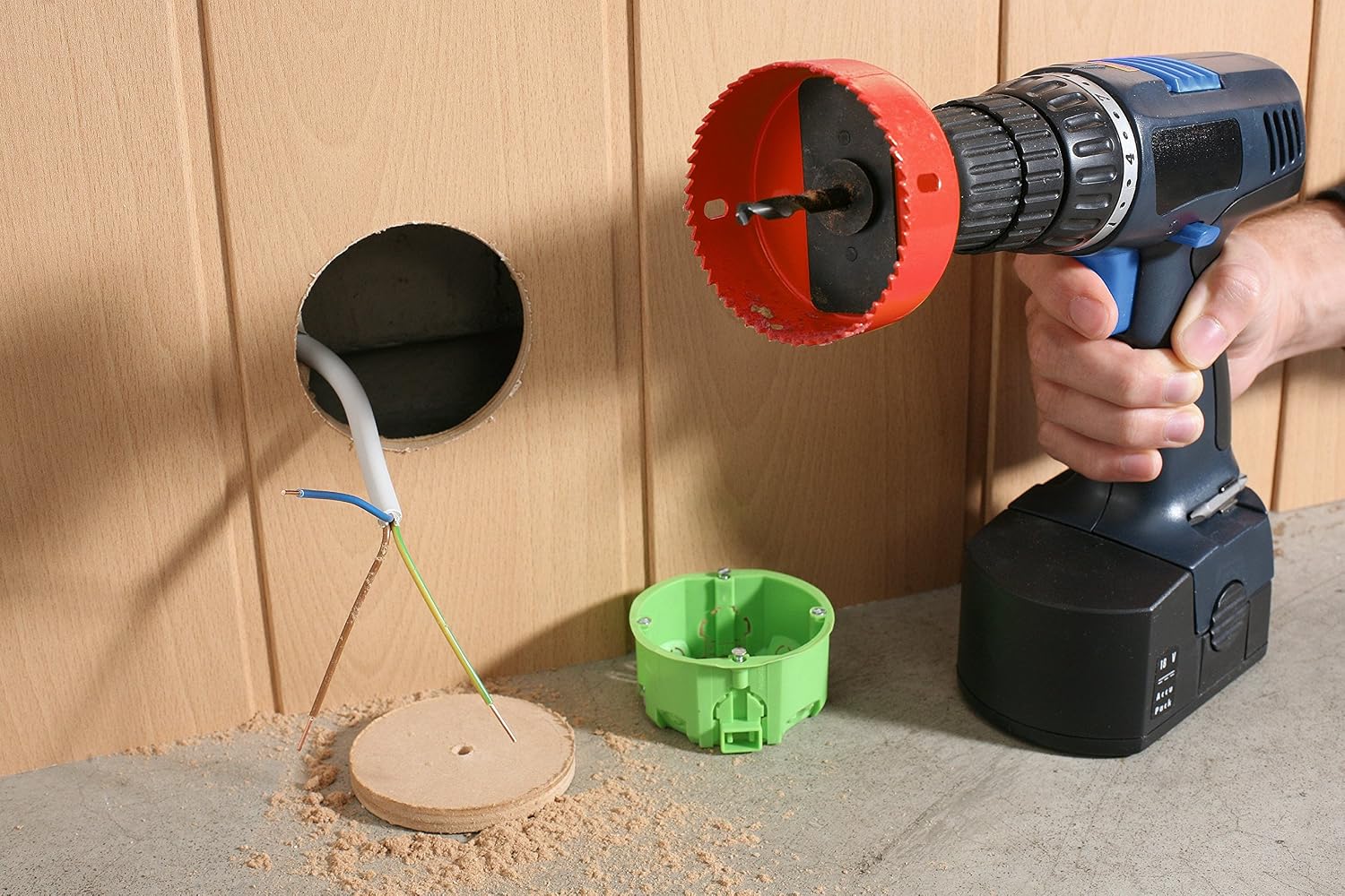 Thumbnail 4 de kwb 109178 8-Piece Bi-Metal Hole Saw Set, 67–127 mm, HSS Centre Drill
