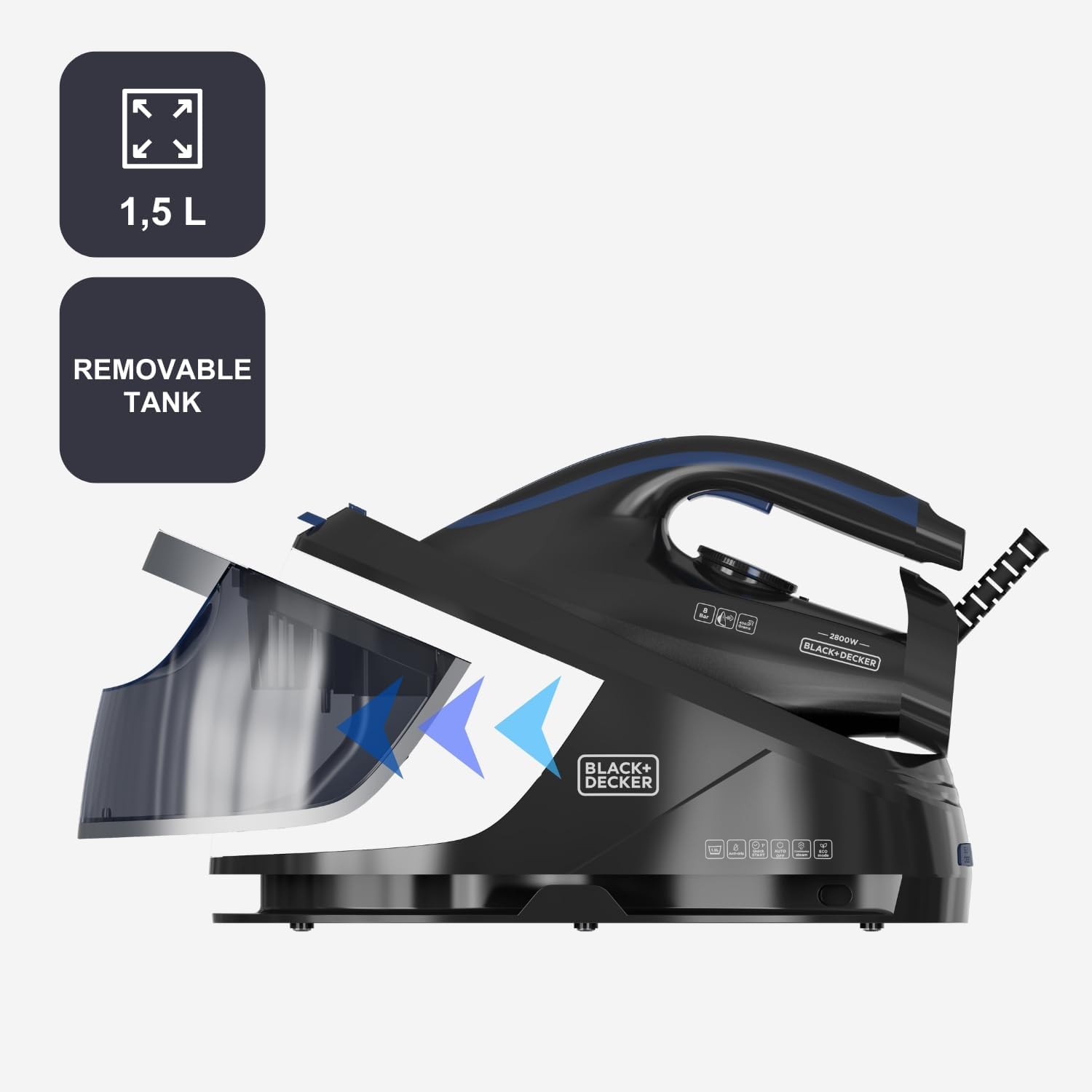 Detalle de Black+Decker BXSS2800E ferro a caldaia