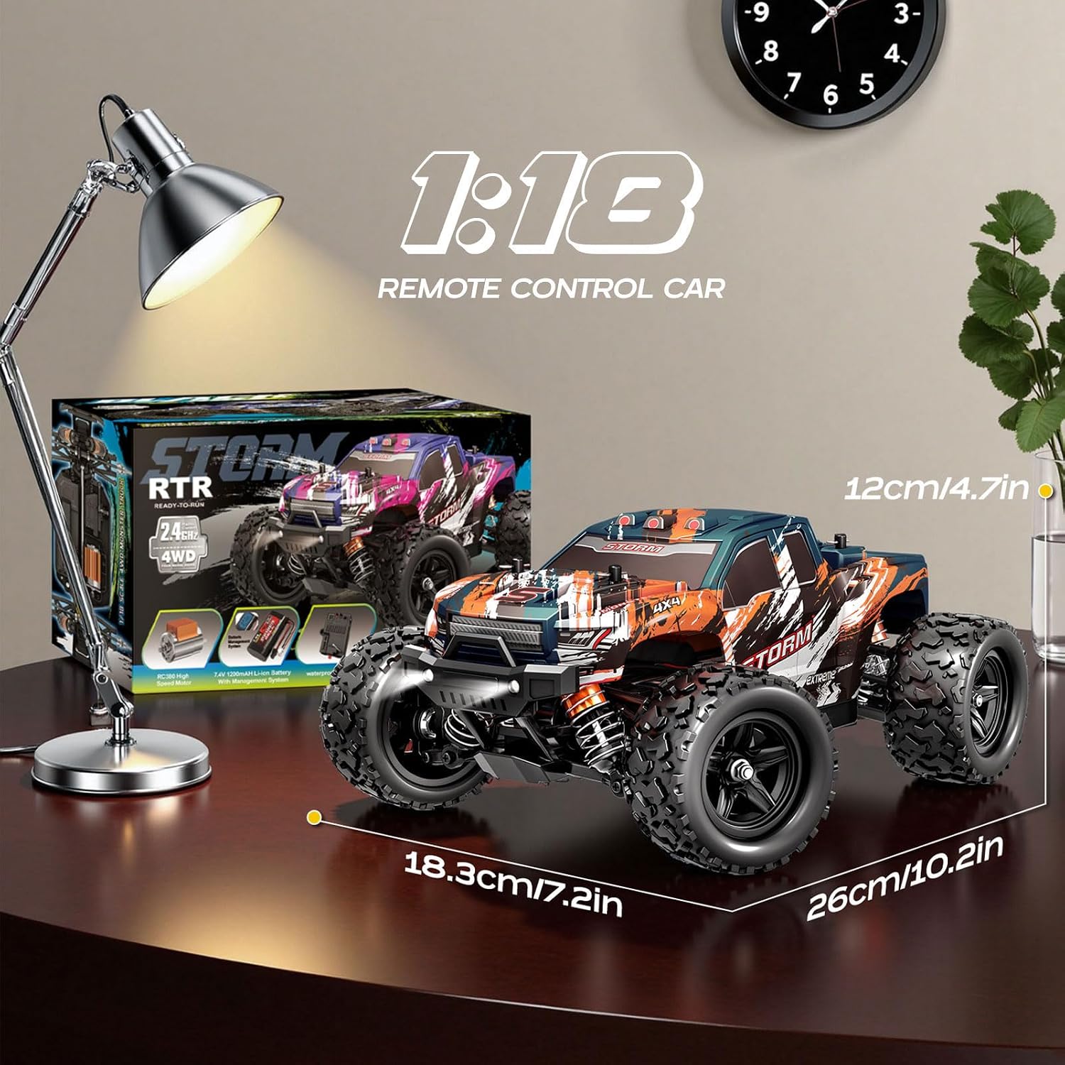 Detalle 2 de YESHIN 1:18 Auto telecomandata 4WD Monster Truck RC – alta velocità e robustezza per adulti e bambini
