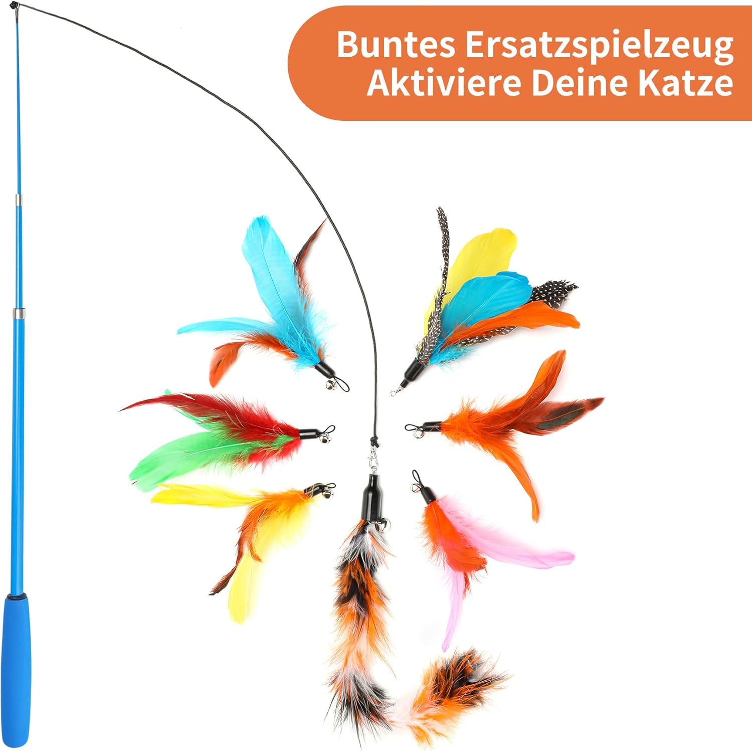 Detalle 2 de Toozey Katzenspielzeug 16 Stück 🐱