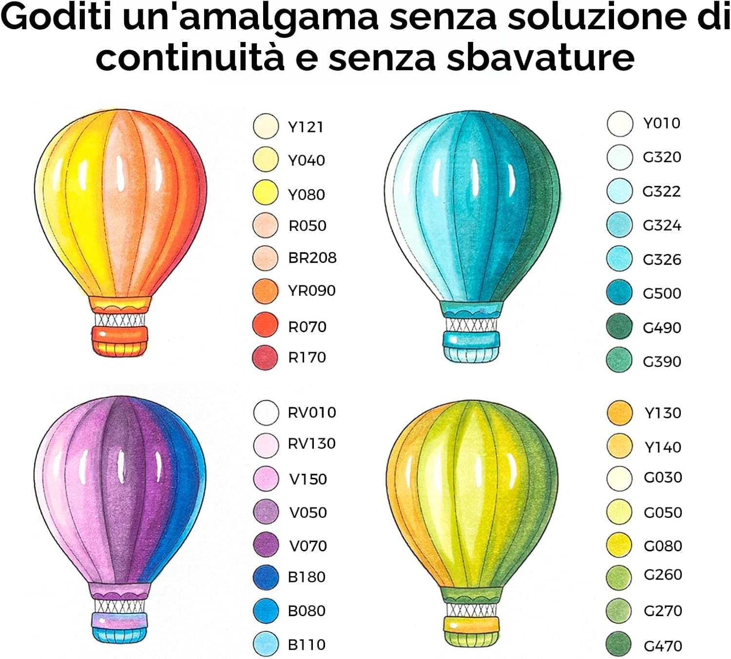 Thumbnail 2 de Ohuhu Pennarelli pastello con 104 colori a doppia punta