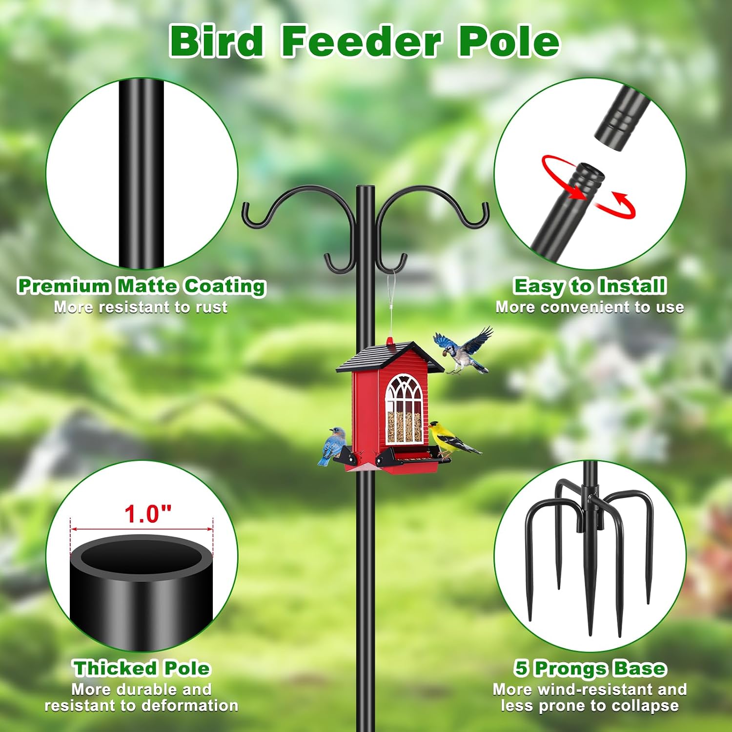 Thumbnail 1 de Tegarbed Double Shepherd Hook, 88-Inch