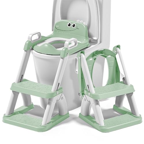 Réducteur de toilette enfant avec marche et dossier – SUPERBE BEBE, pliable et antidérapant