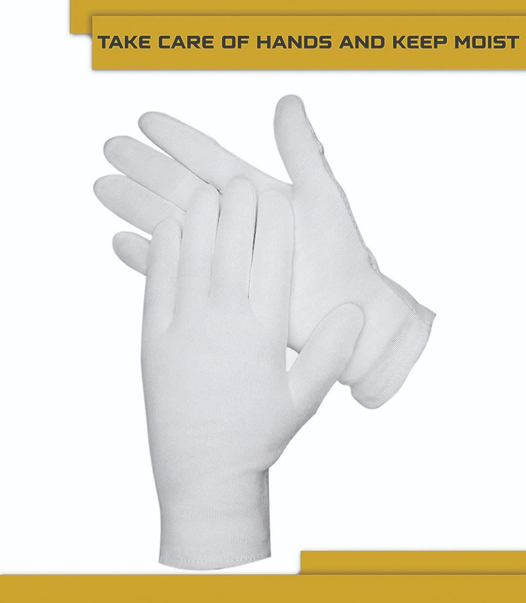 Detalle de DOVORTEX 24 Cotton Gloves for Eczema