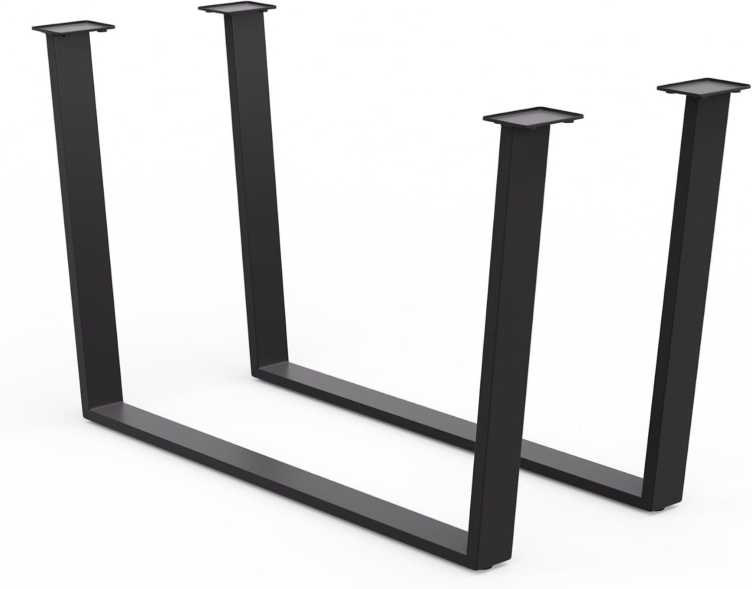 Detalle de blumfeldt Ayr – stalowe nogi do stołu, 43 cm, czarne, styl industrialny