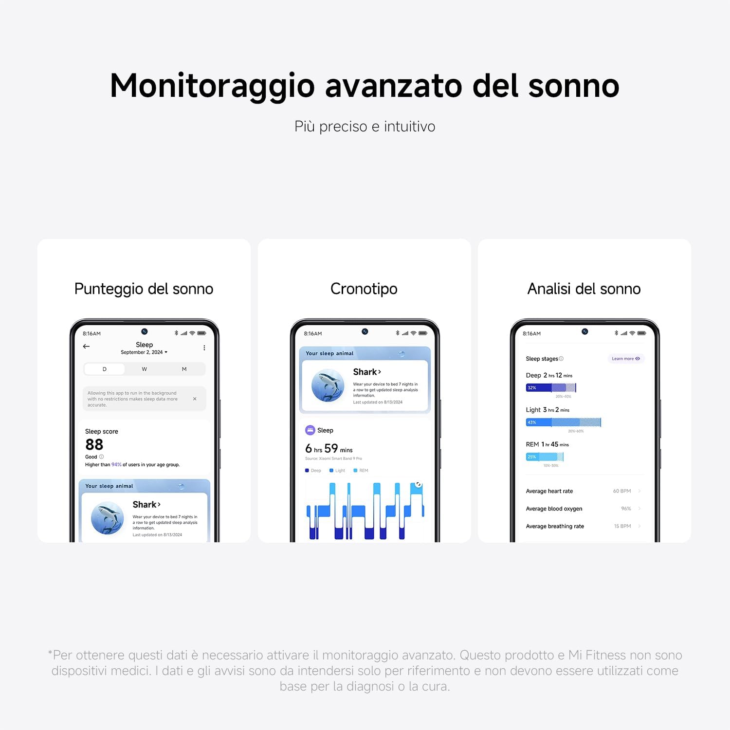 Thumbnail 5 de Xiaomi Smart Band 9 Pro Nero con schermo AMOLED da 44 mm, GPS integrato e autonomia fino a 21 giorni