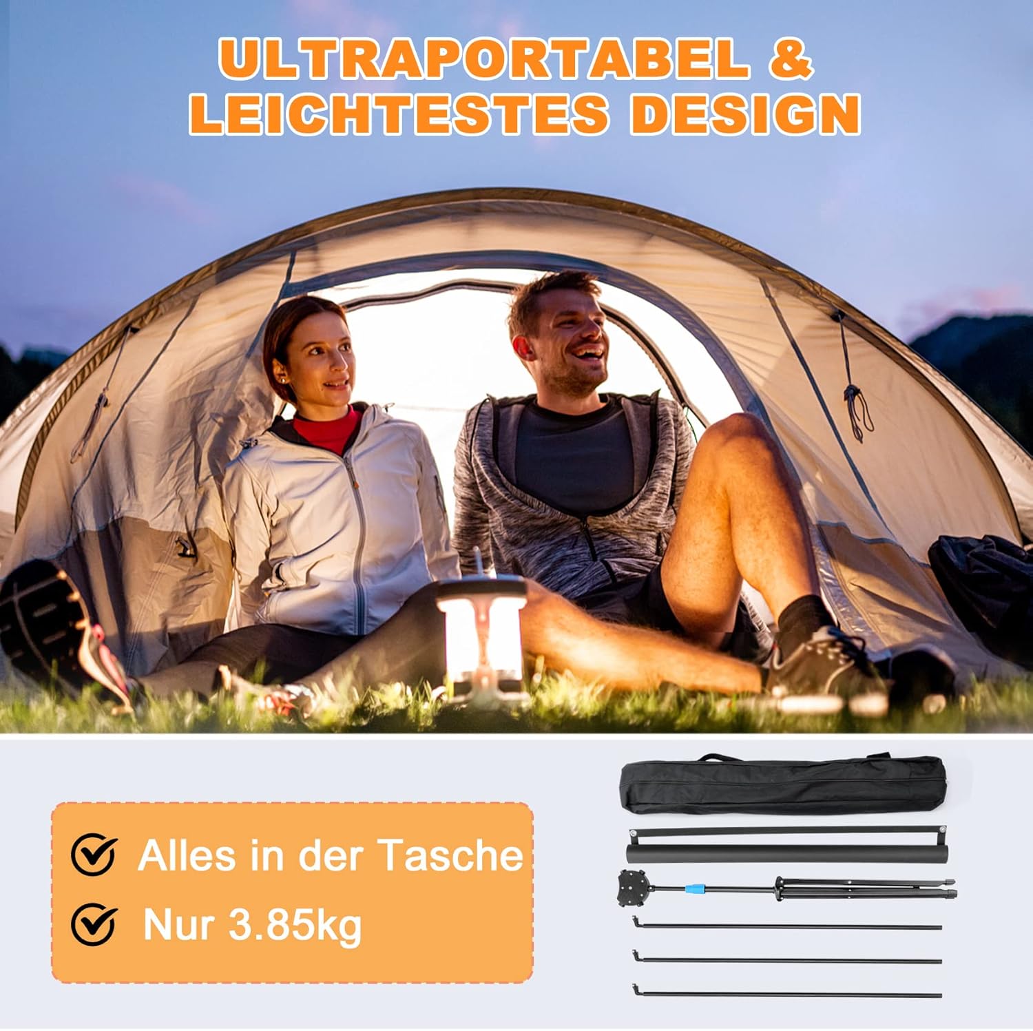 Thumbnail 2 de VISULAPEX Leinwand Beamer 80 Zoll 16:9