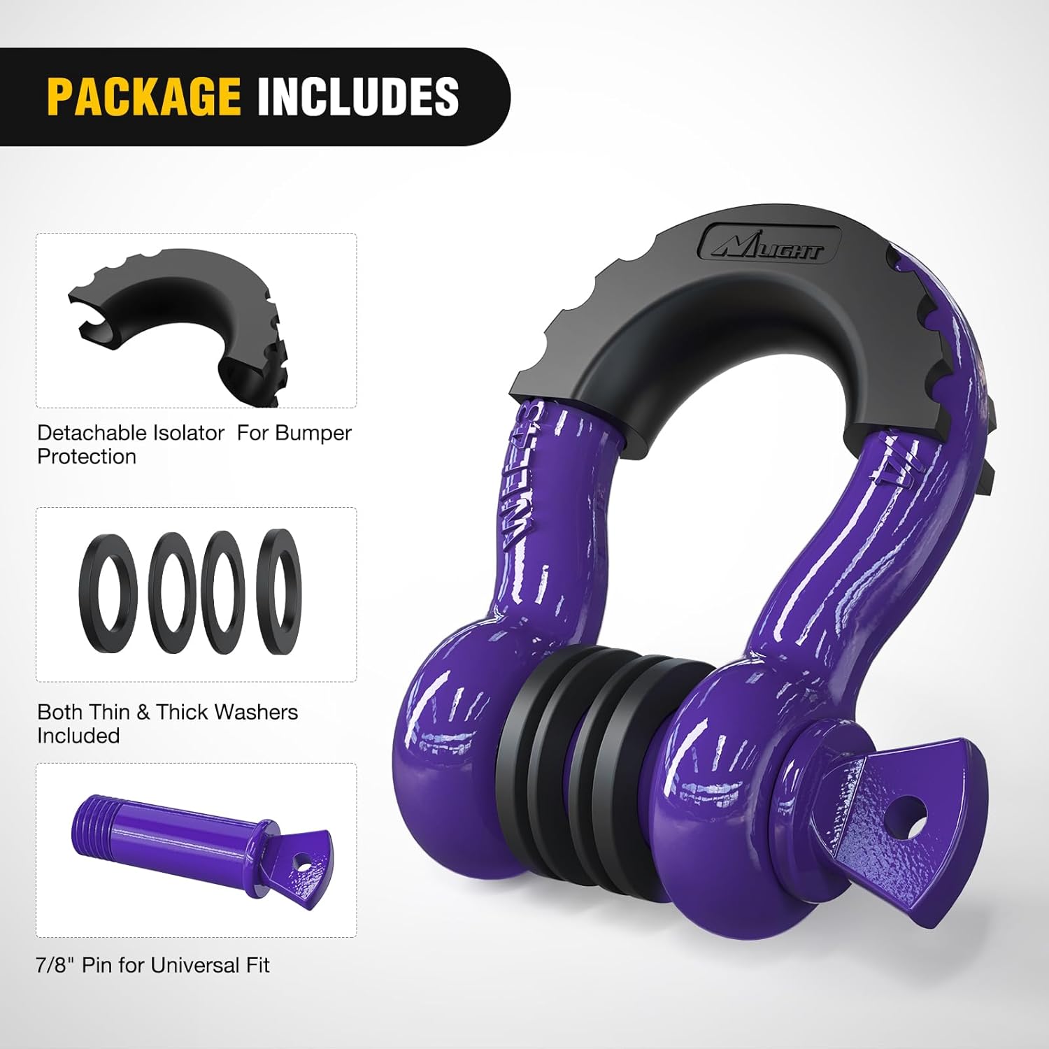 Detalle 2 de Nilight 3/4" D-Ring Shackle 9,500 lbs