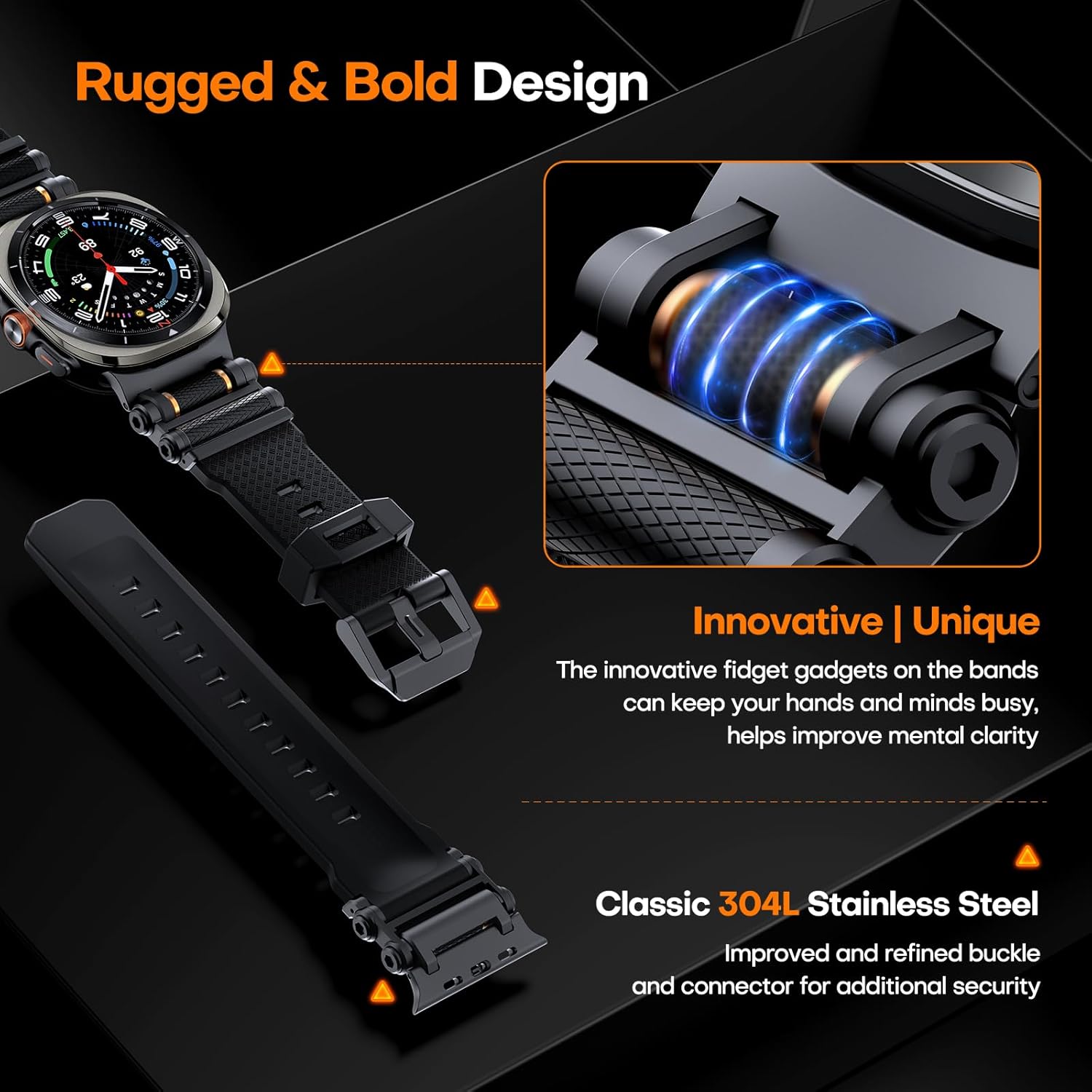 Thumbnail 4 de TAURI Galaxy Watch Ultra 47mm rugged band