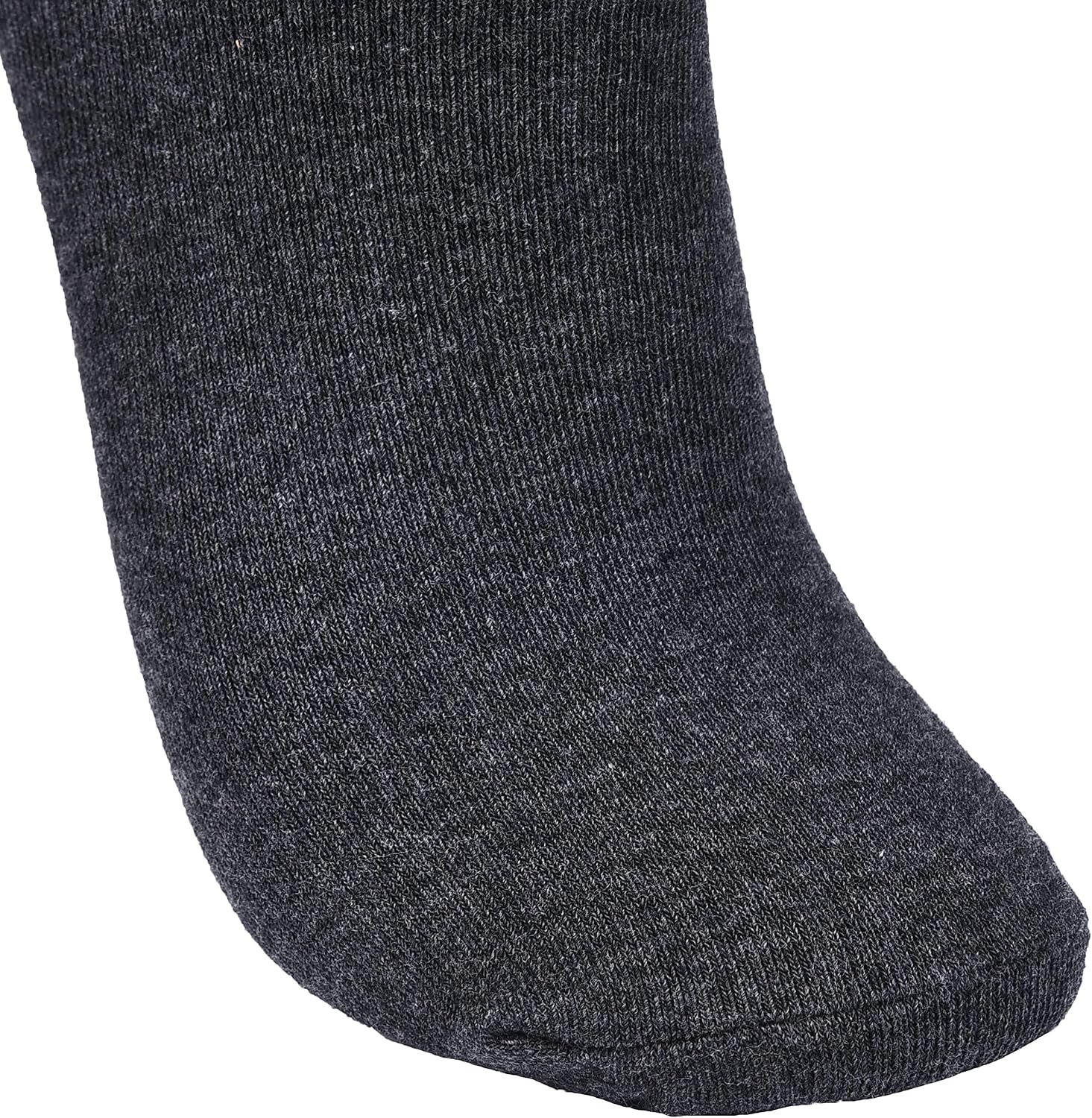 Detalle 2 de Laulax 5 Pairs Finest Combed Cotton Smooth Seamless Toe Boys School Socks (3–16 Years) – Black/Charcoal/Navy