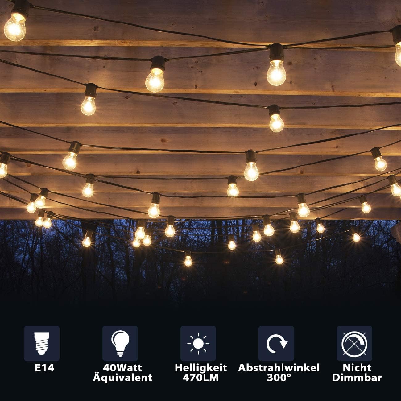 Detalle 2 de LVWIT E14 LED Lampe P45 Tropfenform 4W
