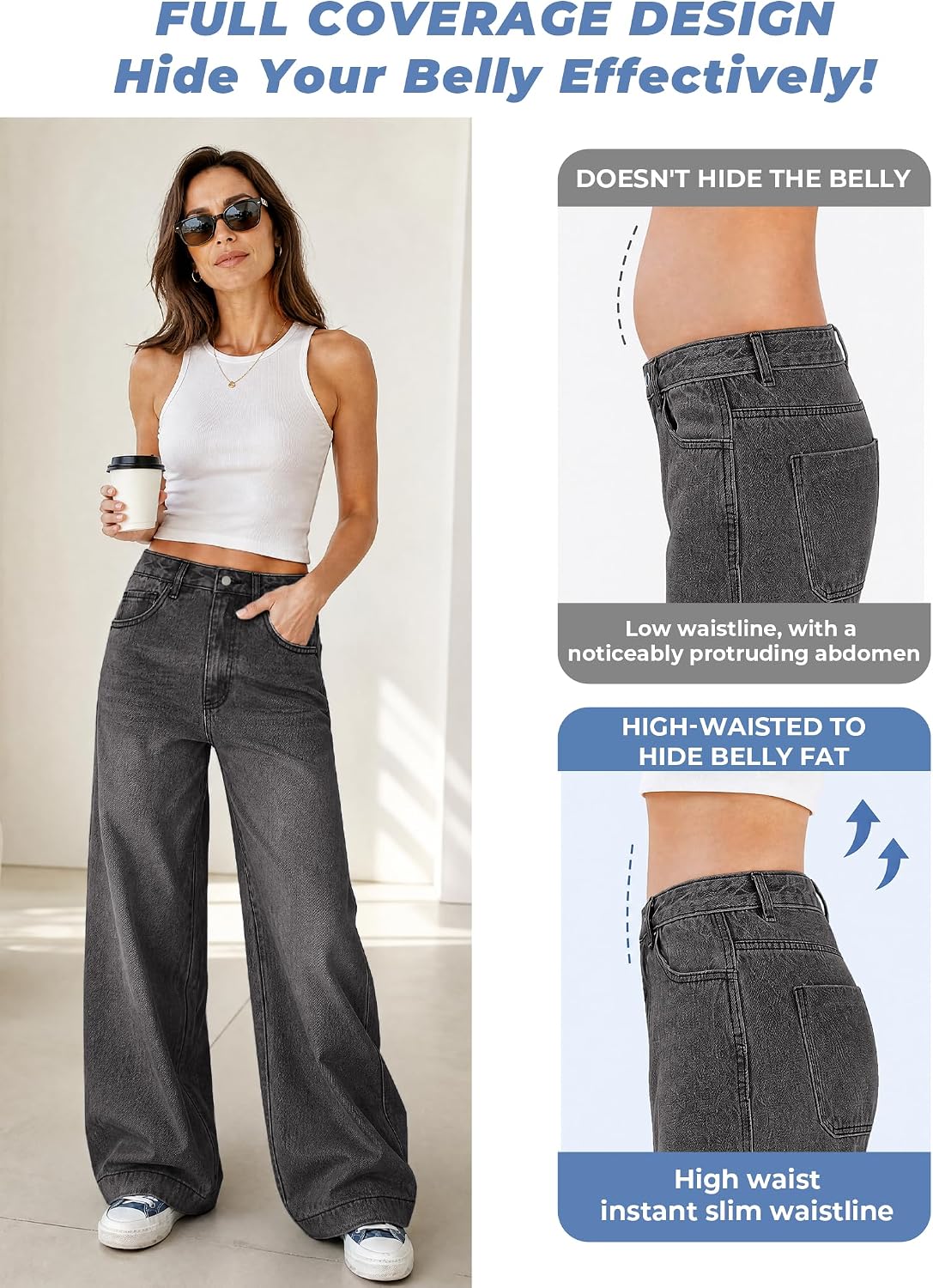 Detalle de EMMIOL 2026 Wide Leg Jeans 2026