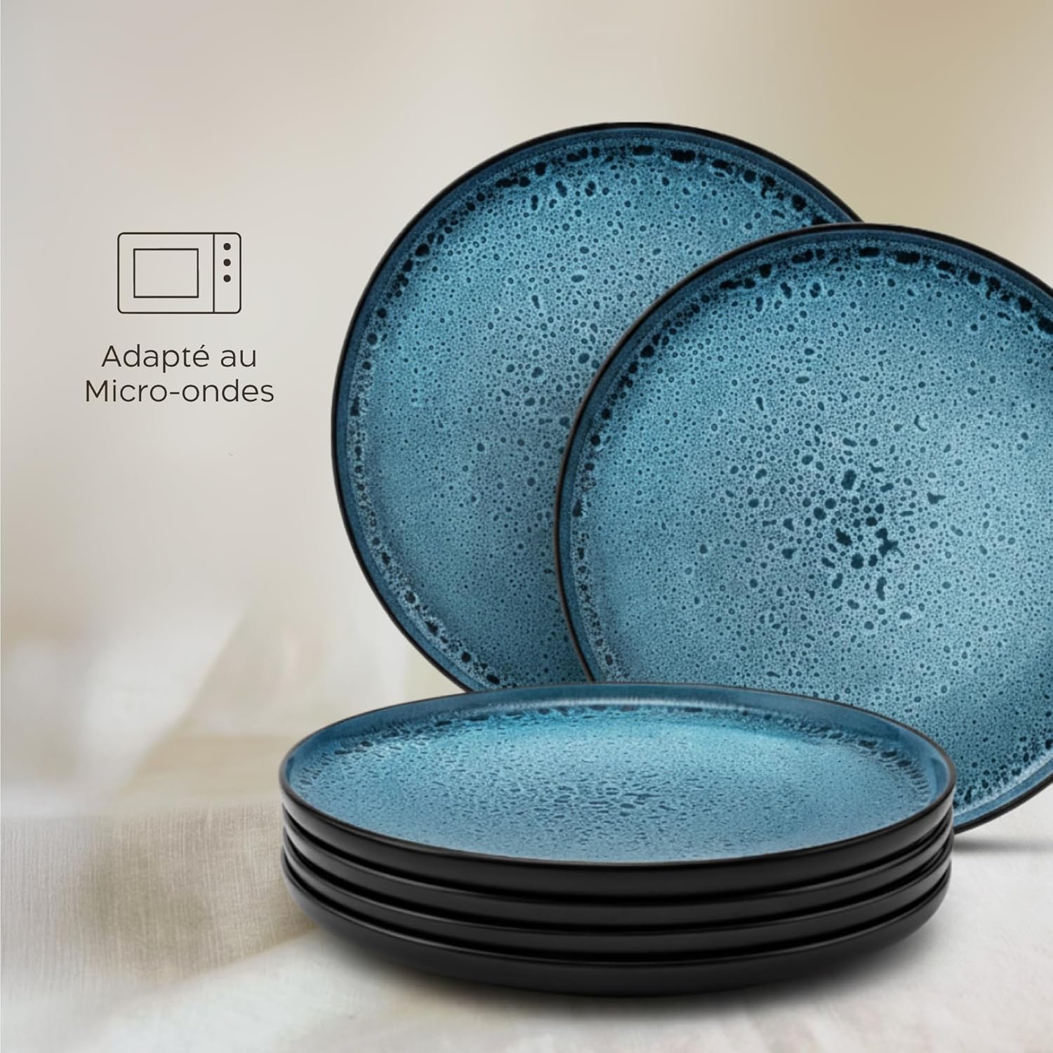 Thumbnail 5 de Twinzee 6 Assiette Dessert Azur ⚓