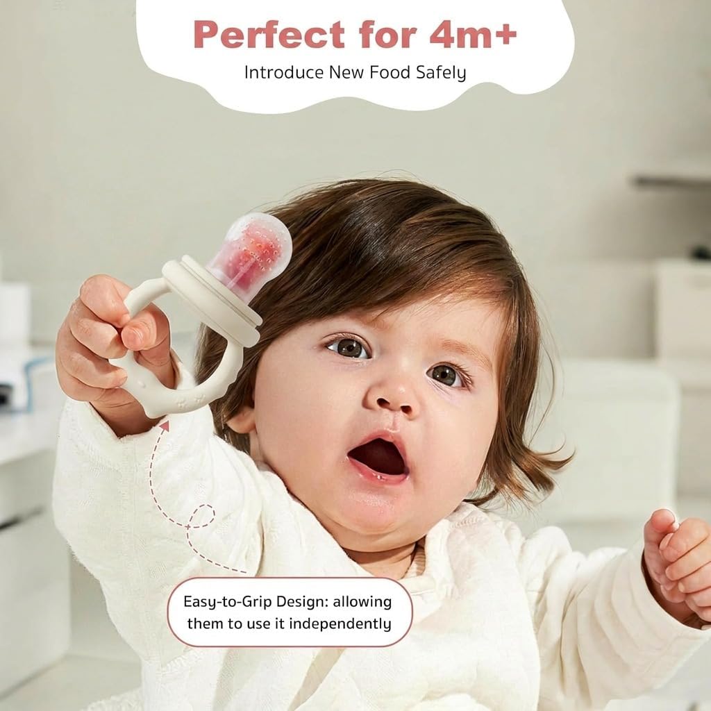 Detalle de Fruit Feeder for Babies (4M+) with Teething Dummy & Breast Milk Freezer Mold – BPA Free