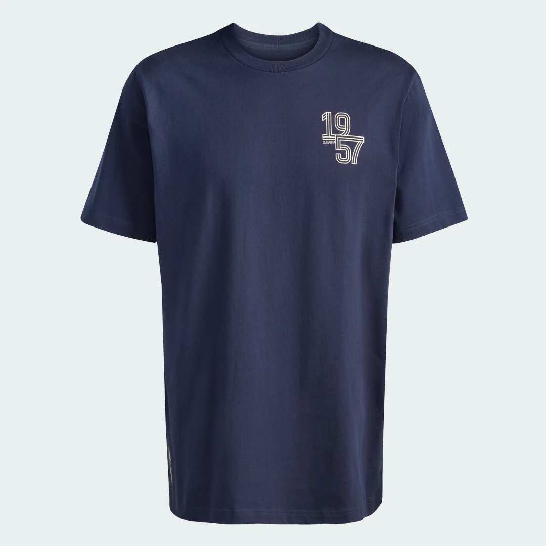 Thumbnail 3 de Camiseta de algodón grueso Real Madrid Heritage de Adidas