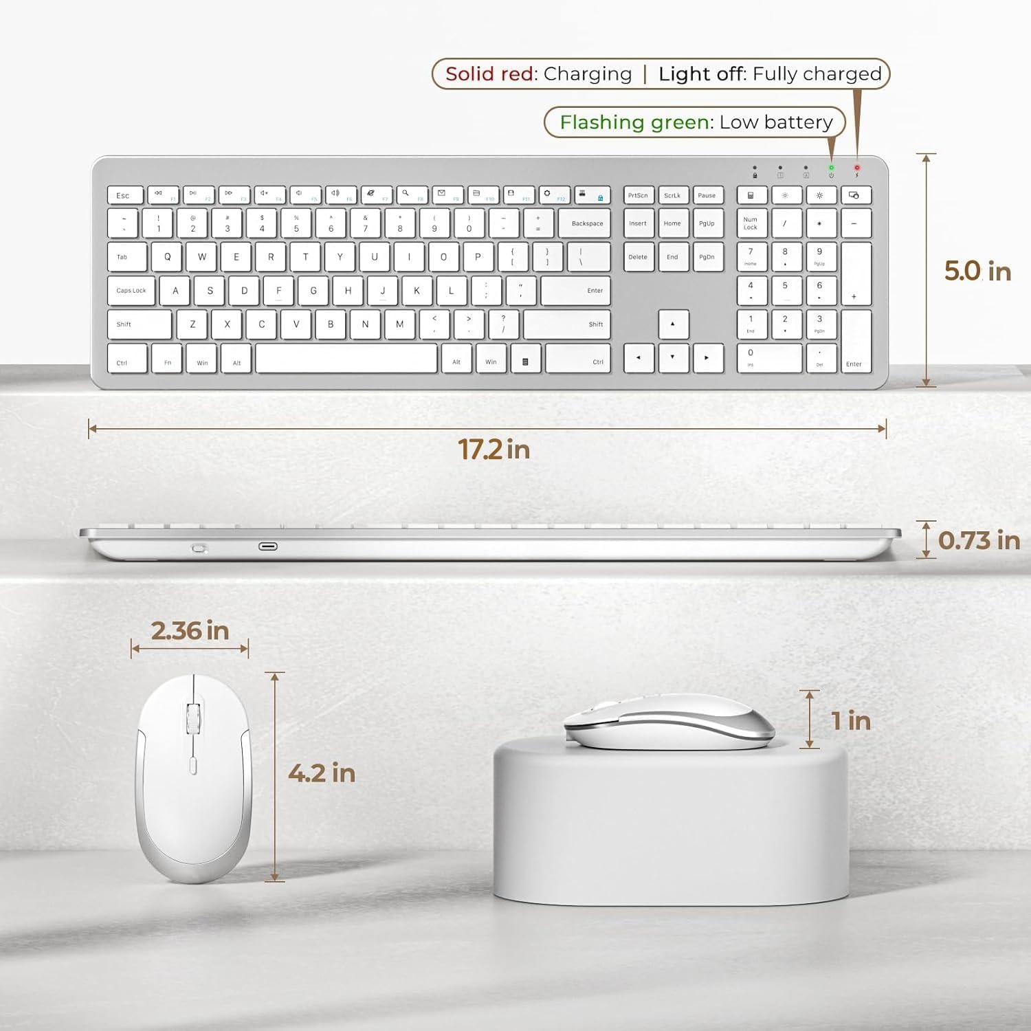 Thumbnail 5 de Seenda SK38-3 wireless keyboard set