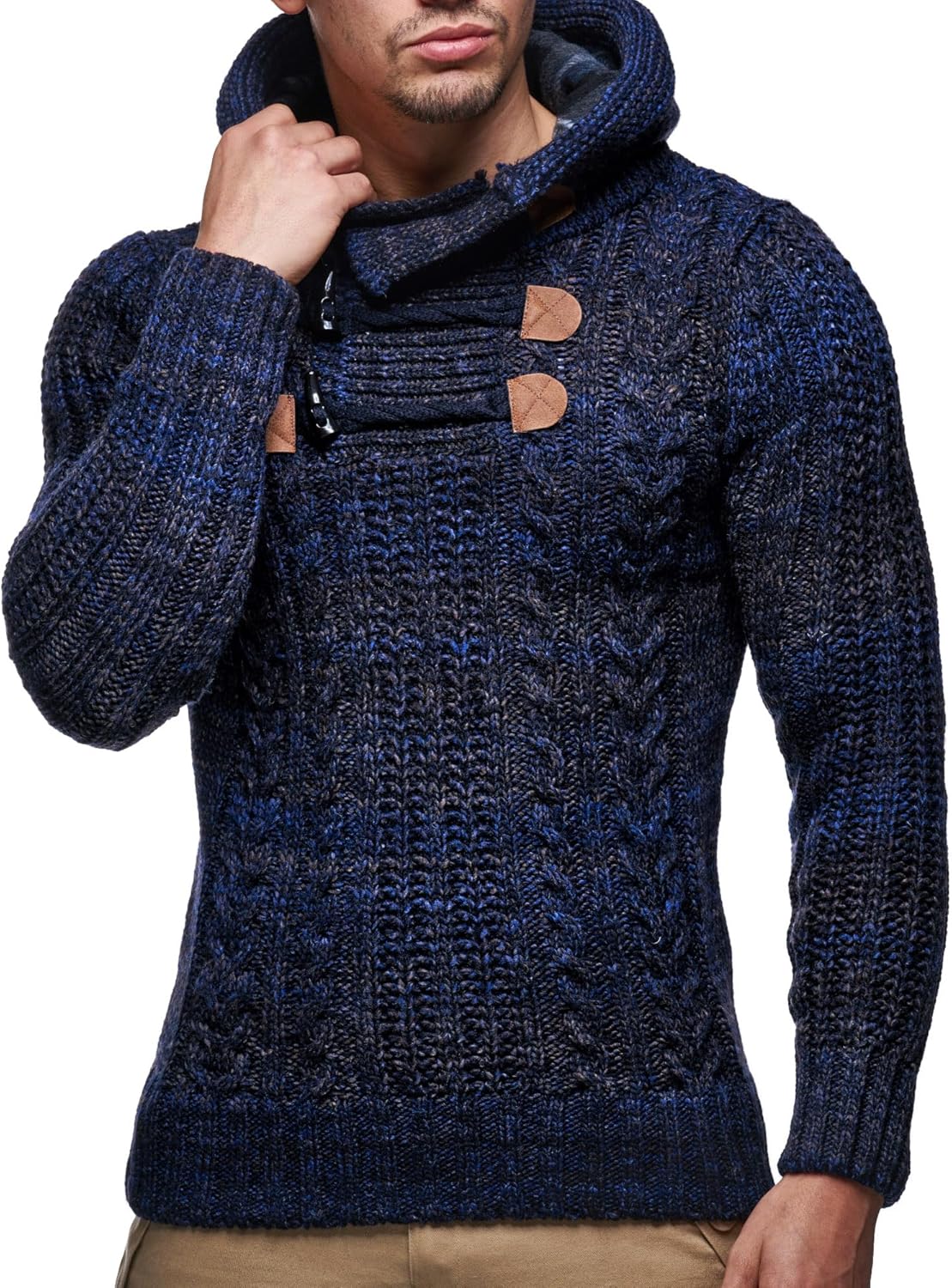Thumbnail 1 de Leif Nelson LN6004 Pull-Over tricoté à grosses mailles pour homme