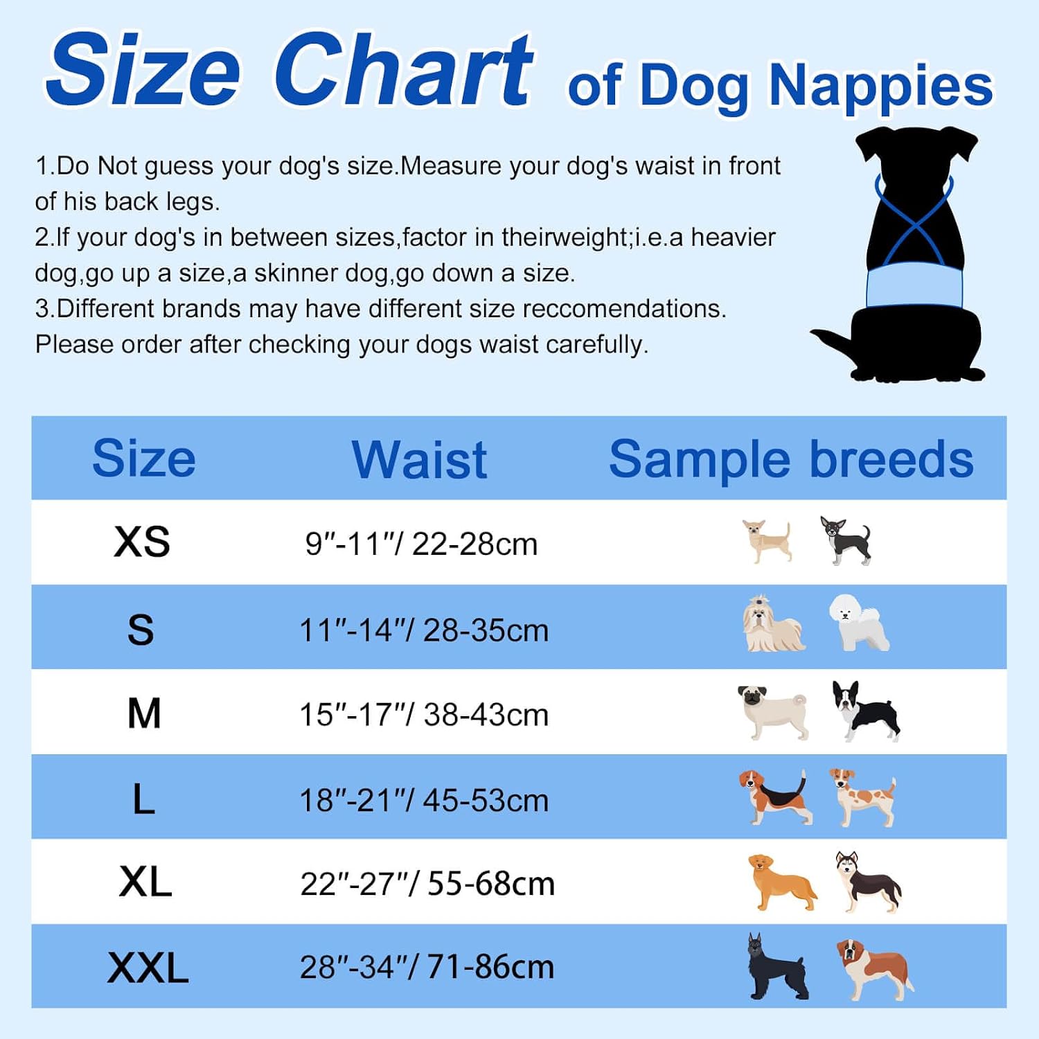 Detalle de Dono Dog Nappies Male with Suspenders – Belly Bands for Dogs in Heat, Incontinence, Training and Travel (XXL)