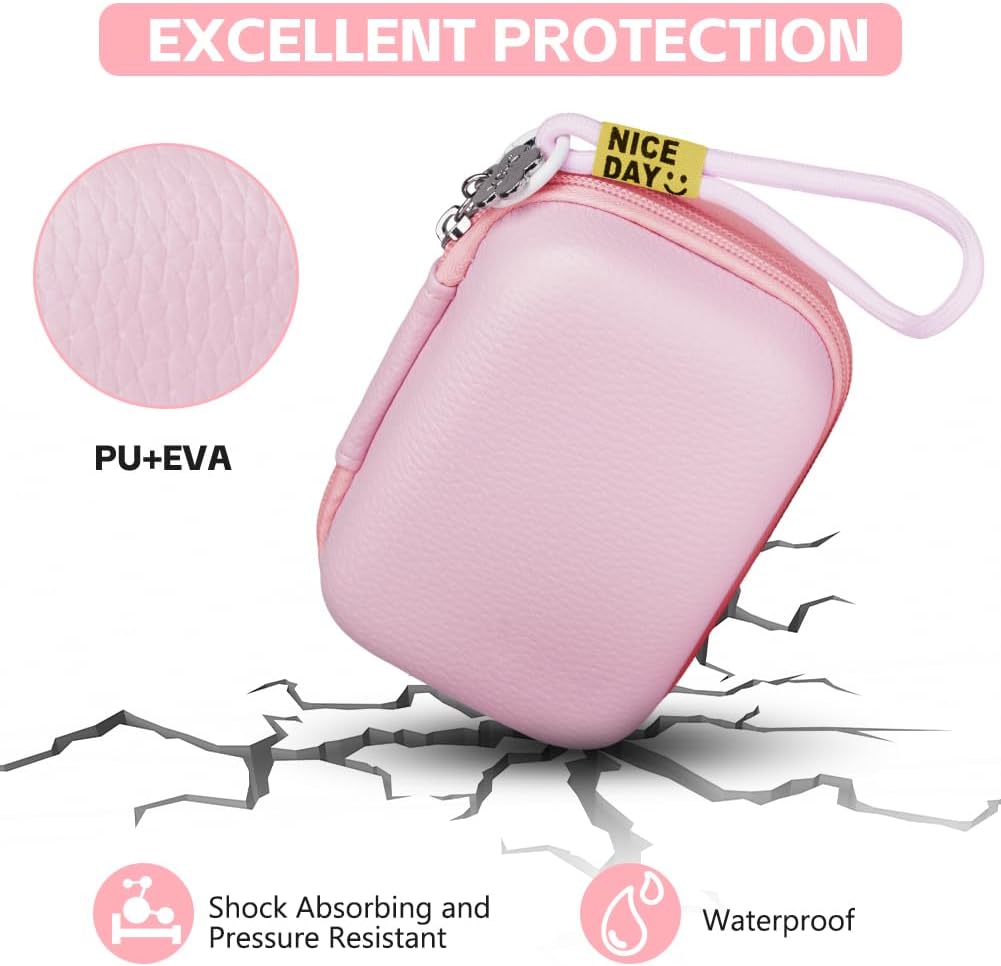 Detalle 1 de Ainiv small digital camera case with strap — compact PU+EVA camera pouch for Sony, Casio, Canon & more